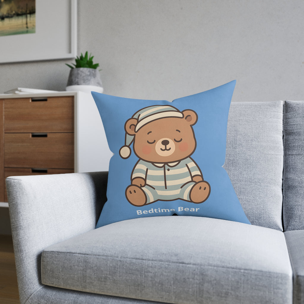 Square Cushion - Bedtime Bear Design