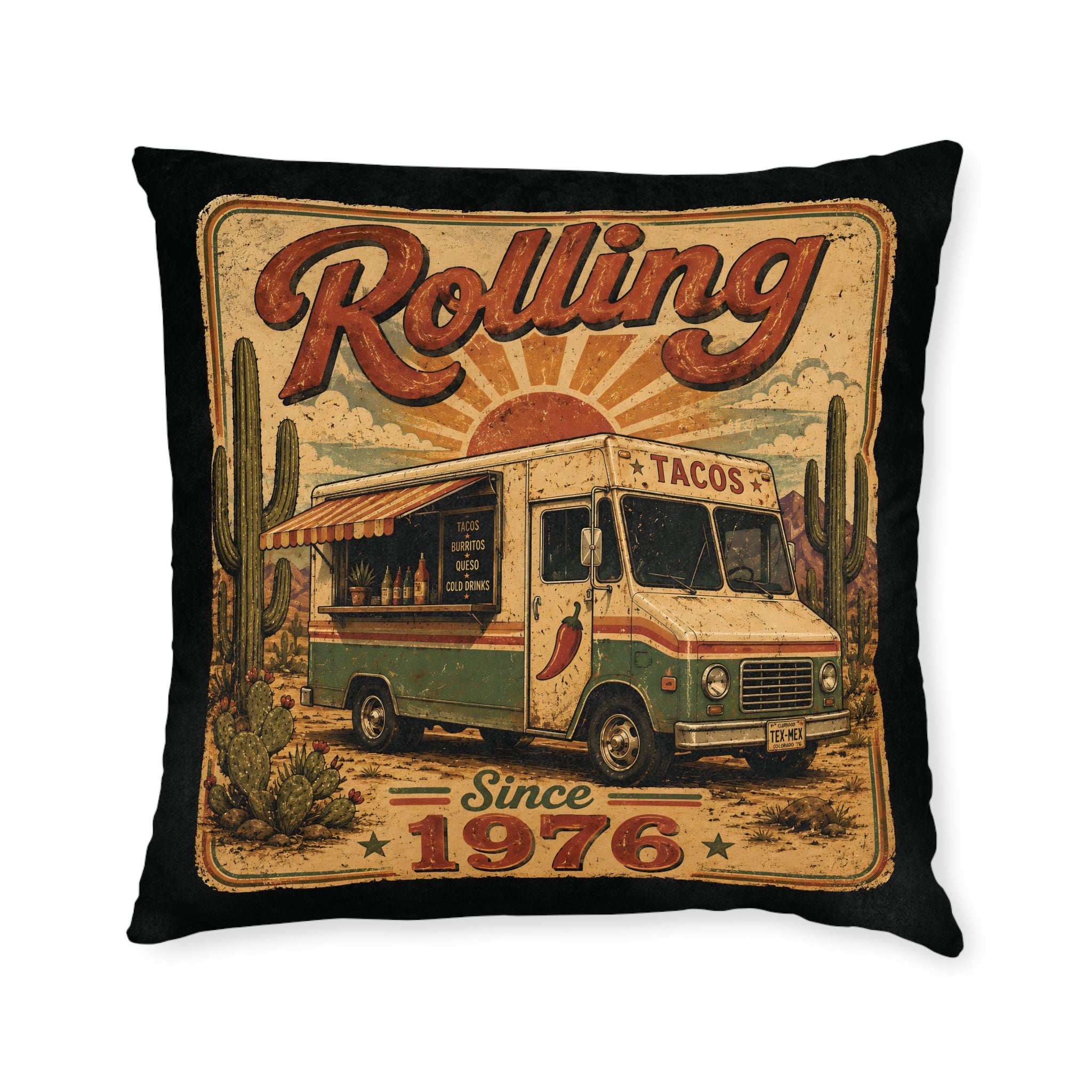 Square Cushion - Rolling Since 1976