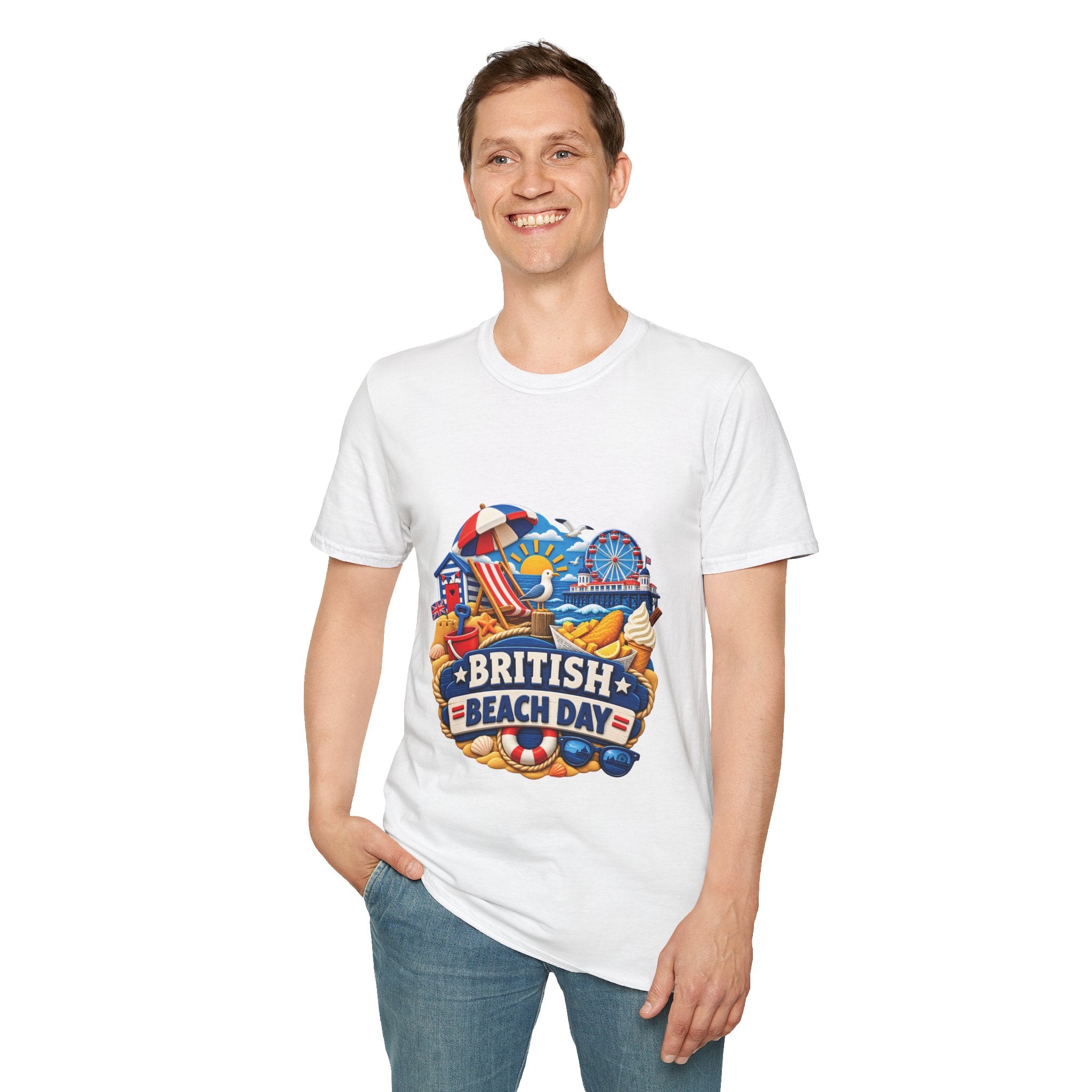 Unisex T-Shirt - British Beach Day