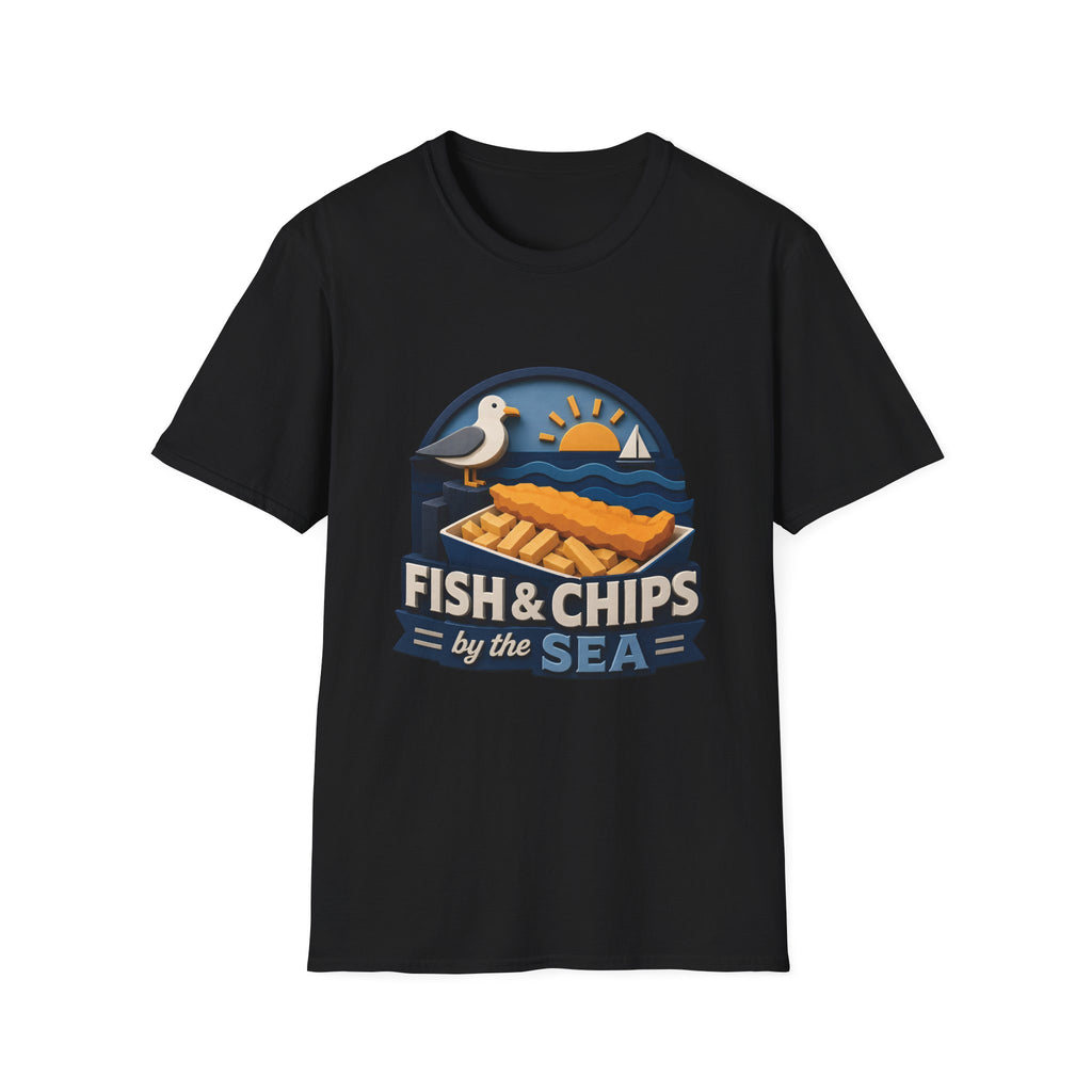 Unisex T-Shirt - Fish & Chips By The Sea