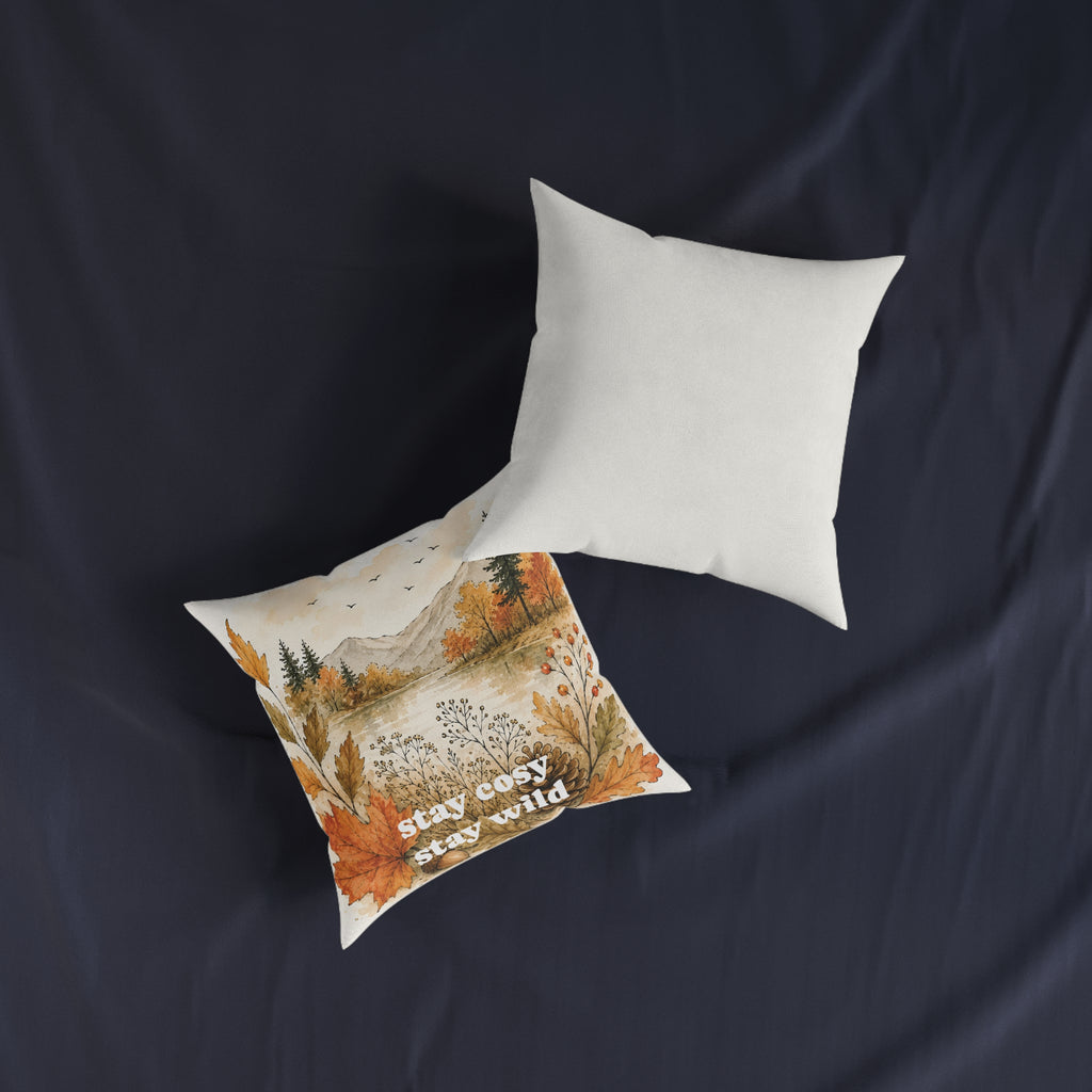 Square Cushion - stay cosy stay wild
