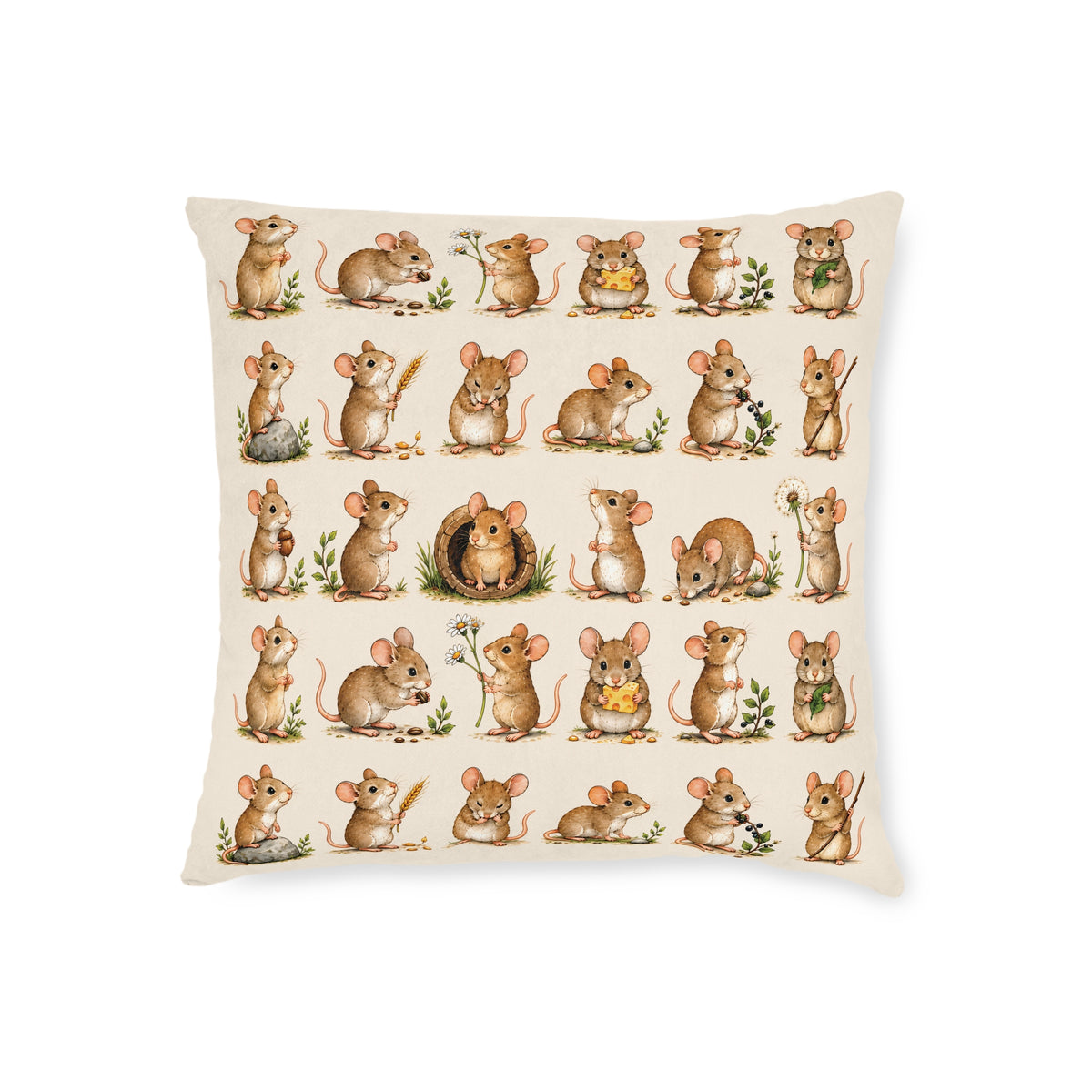 Square Cushion – Mouse Moments | Woodland Collection