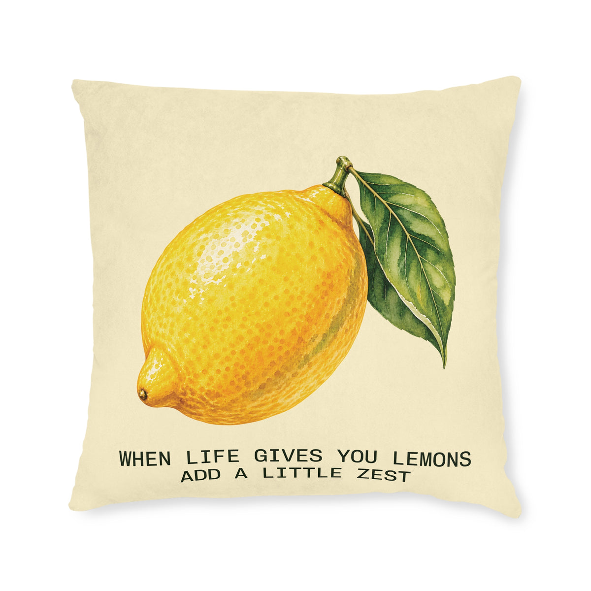 Square Cushion – Lemon | When Life Gives You Lemons, Add a Little Zest