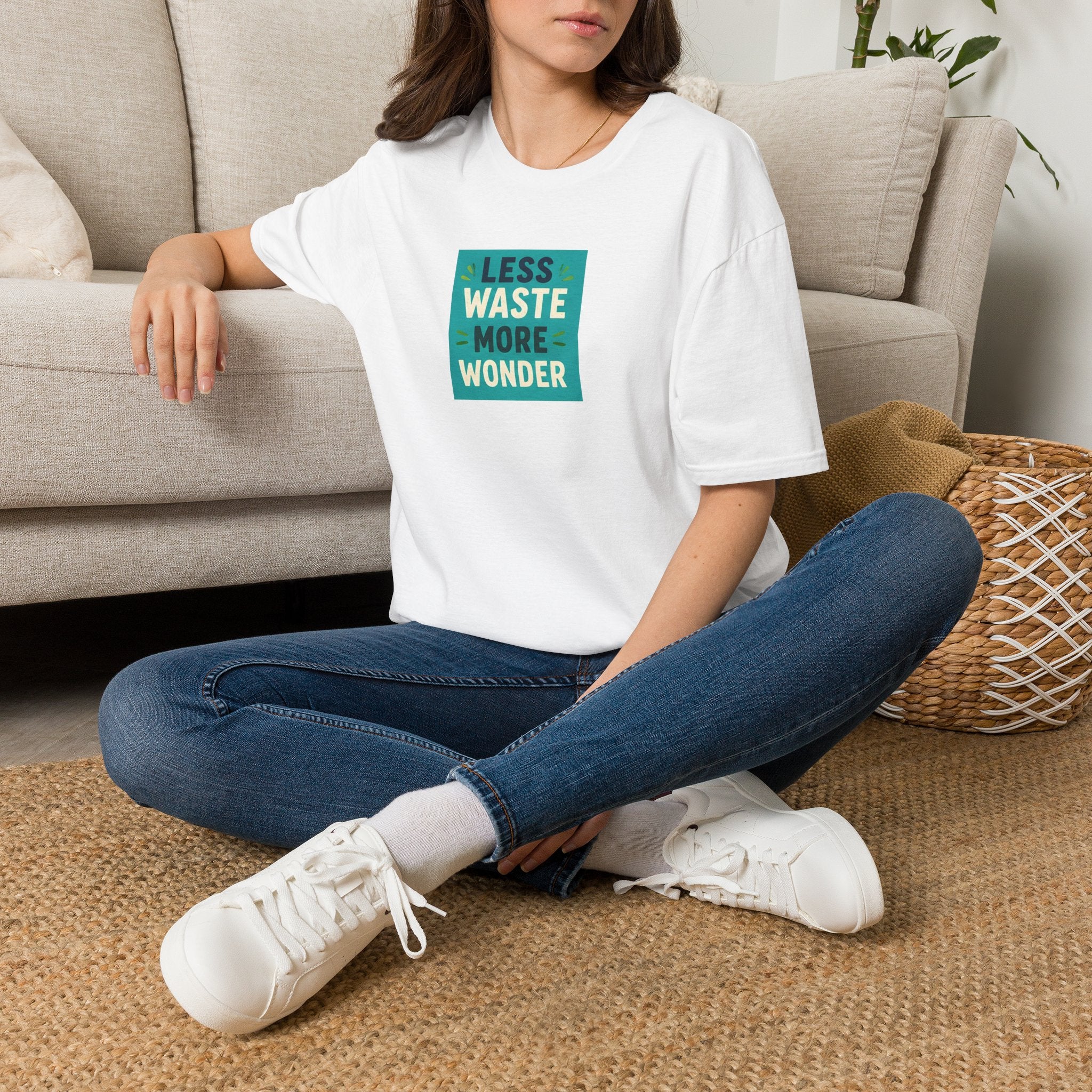 Unisex T-Shirt – Less Waste More Wonder | Sustainable Nature Tee