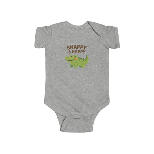 Babygrow - "Snappy & Happy" Cute Croc - Motivational Design