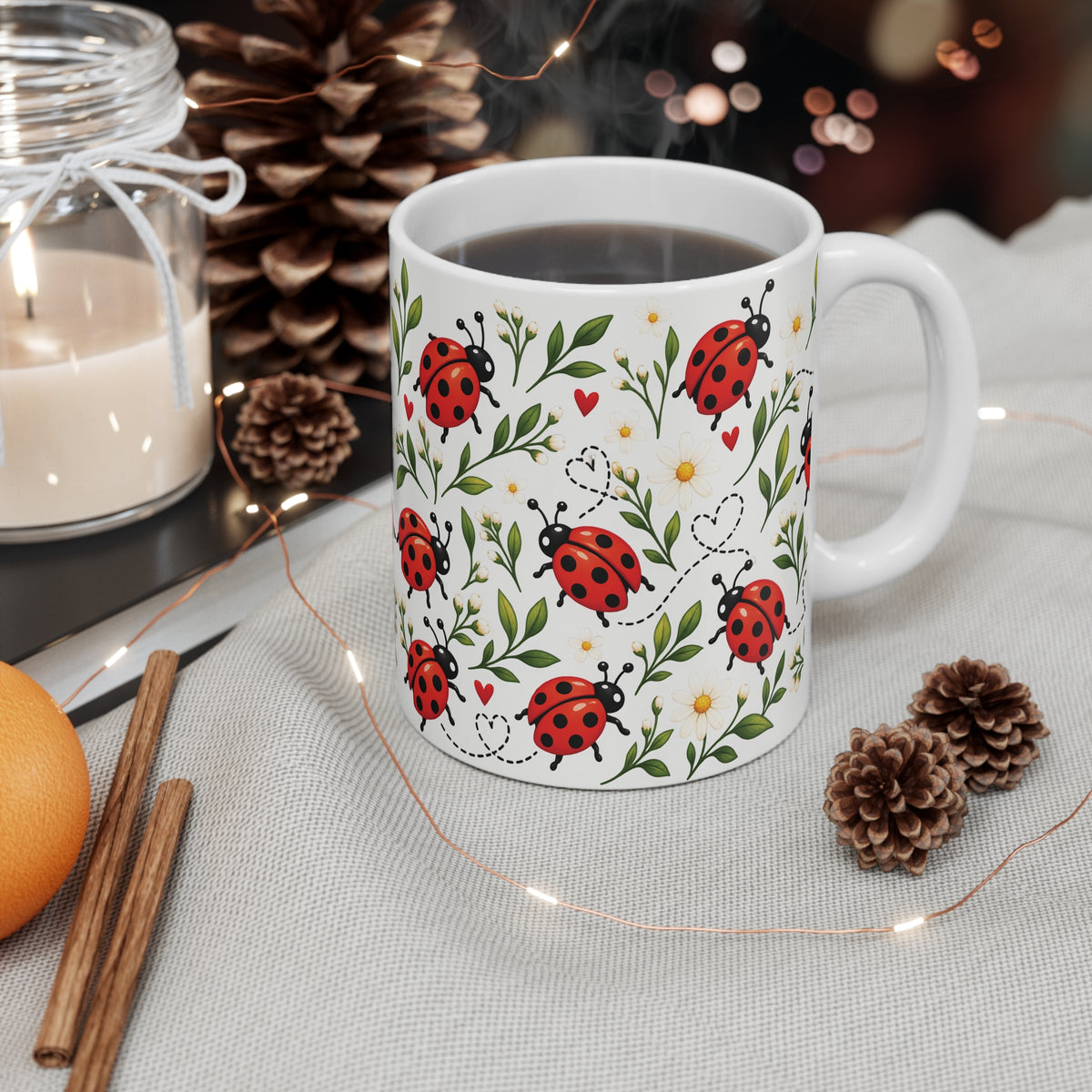 Ceramic Mug - Ladybirds