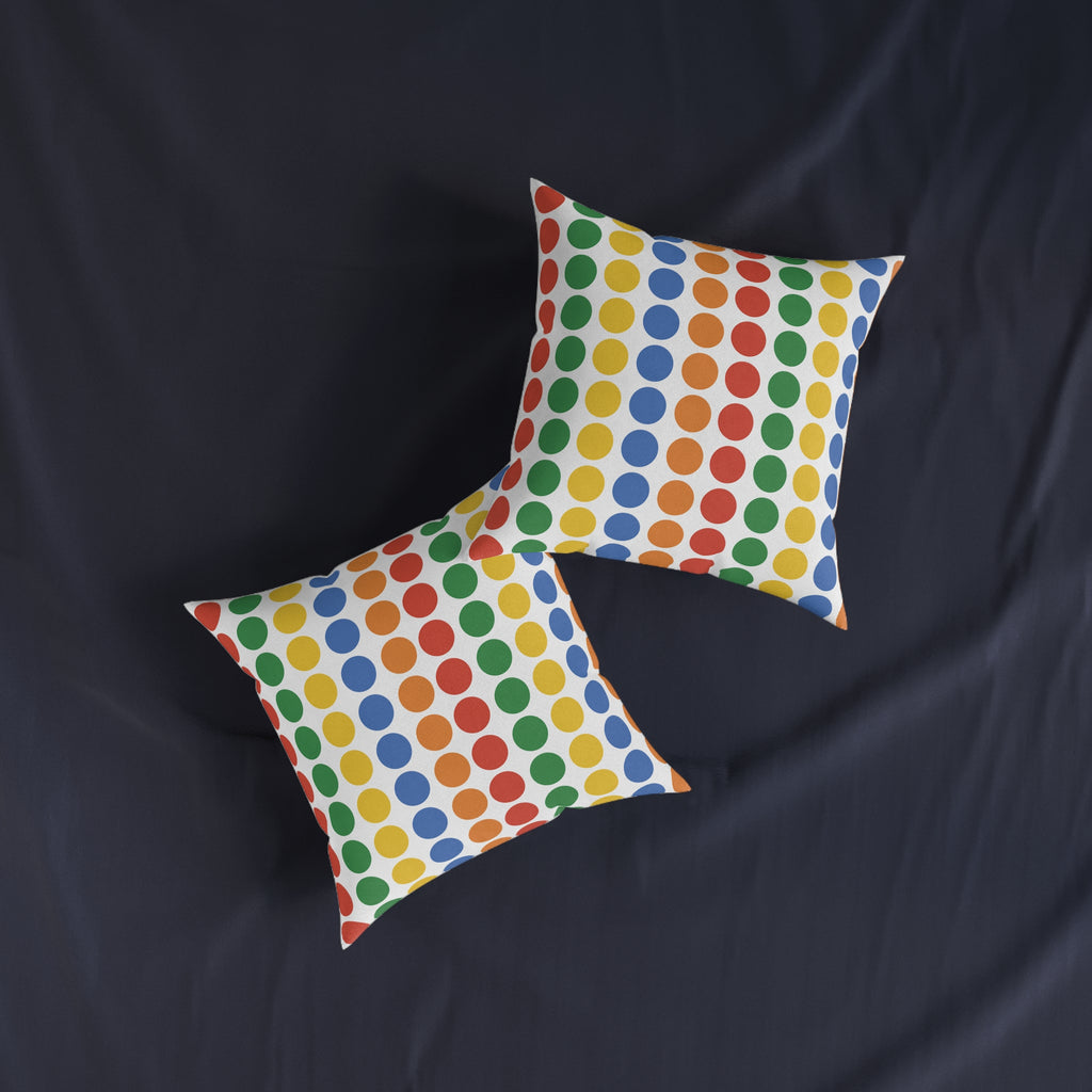 Square Cushion - Vibrant Circle Design