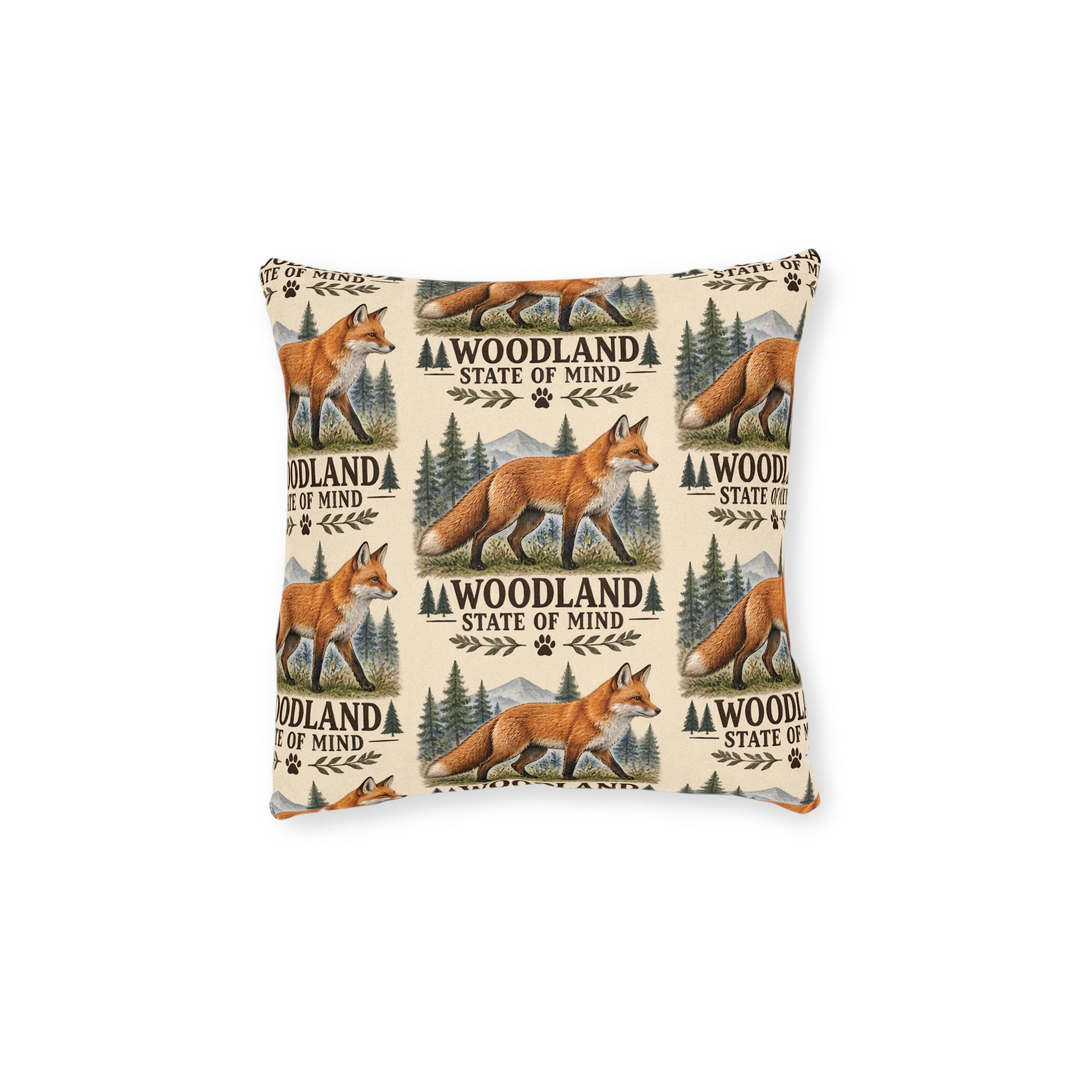 Square Cushion – Woodland State of Mind | Woodland & Nature Cushion
