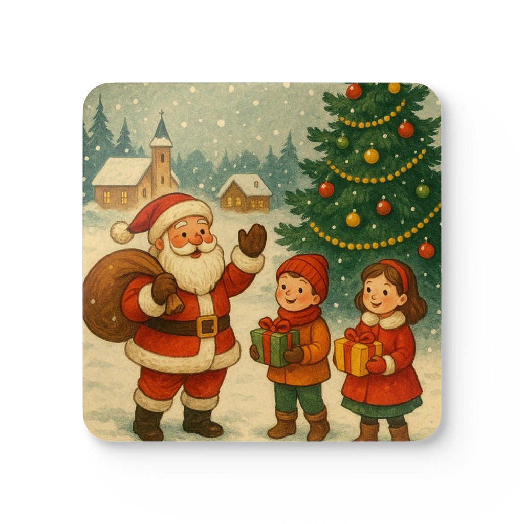Coaster Set with Christmas Design