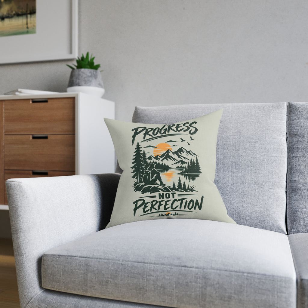 Square Cushion - Progress Not Perfection