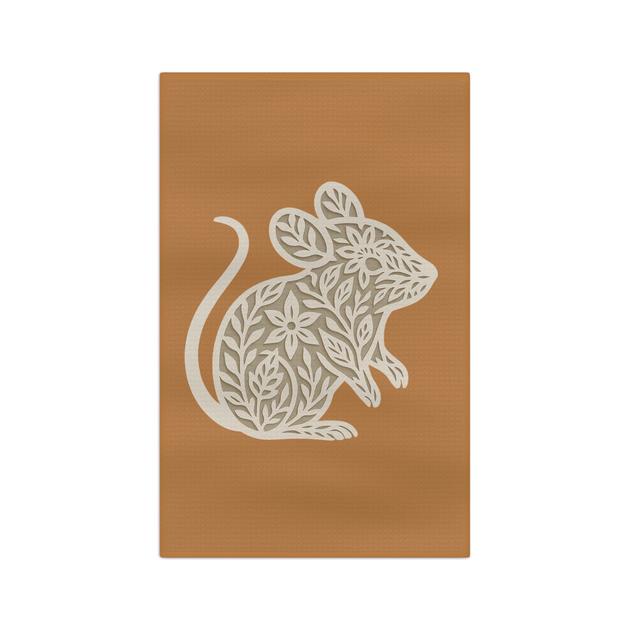 Tea Towel Microfiber - Floral Mouse Design