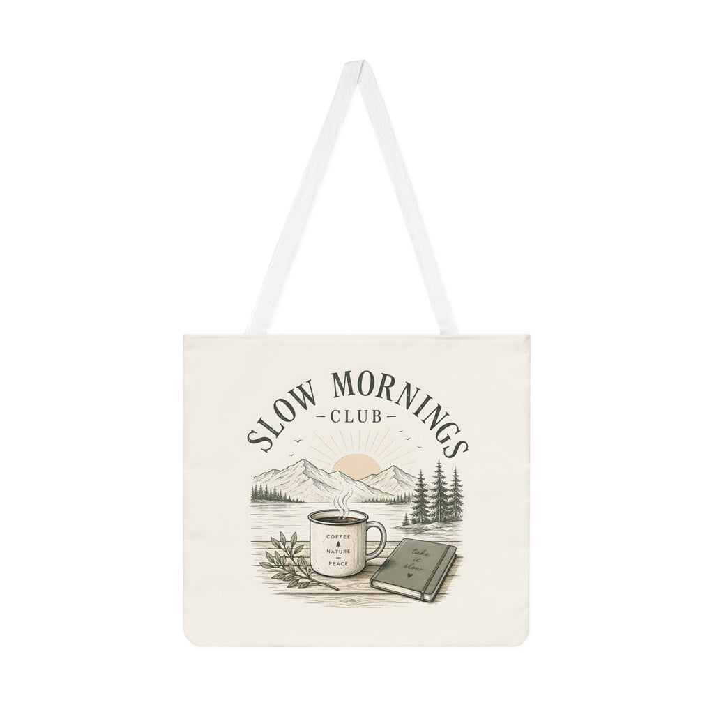 Large Tote Bag - Slow Morning Club | Relaxed Everyday Tote