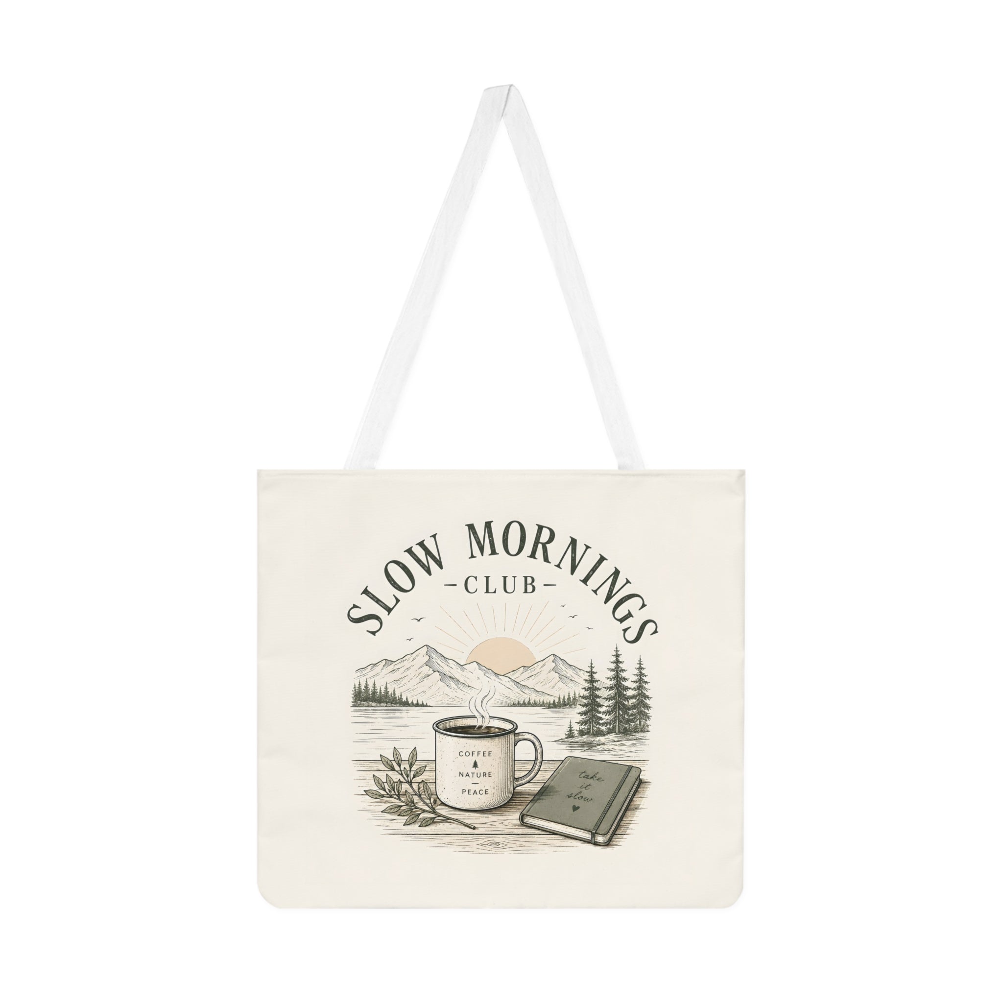 Large Tote Bag - Slow Morning Club | Relaxed Everyday Tote
