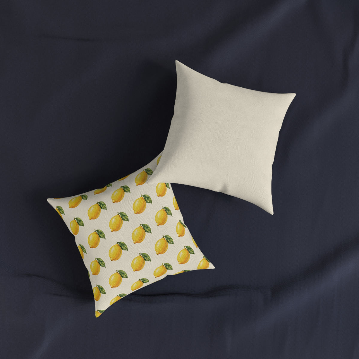 Square Cushion – Lemon Pattern | Fruit & Summer Home Decor