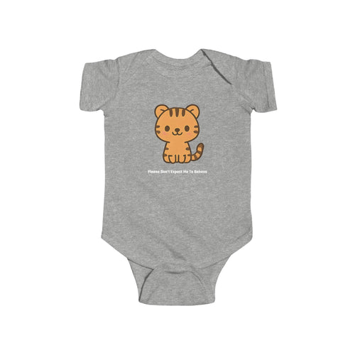 Babygrow - I Will Eat Anything - Brown Bear Chibi Design