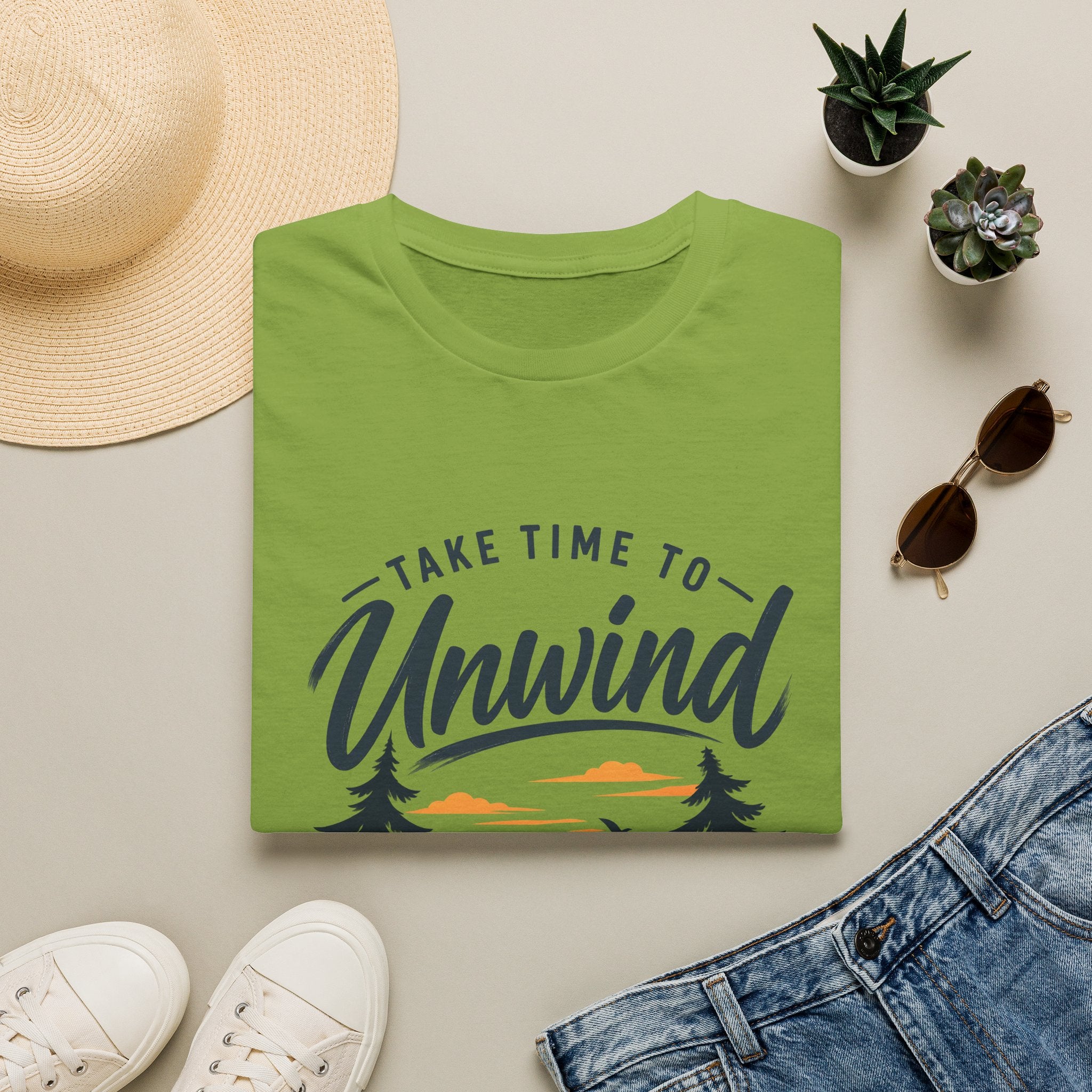 Men's T-Shirt – Take Time To Unwind | Relaxed Lifestyle T-Shirt