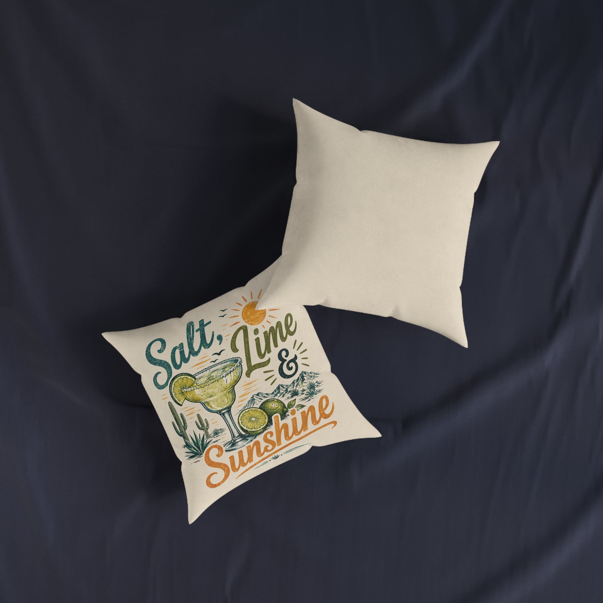 Square Cushion - Salt, Lime and Sunshine