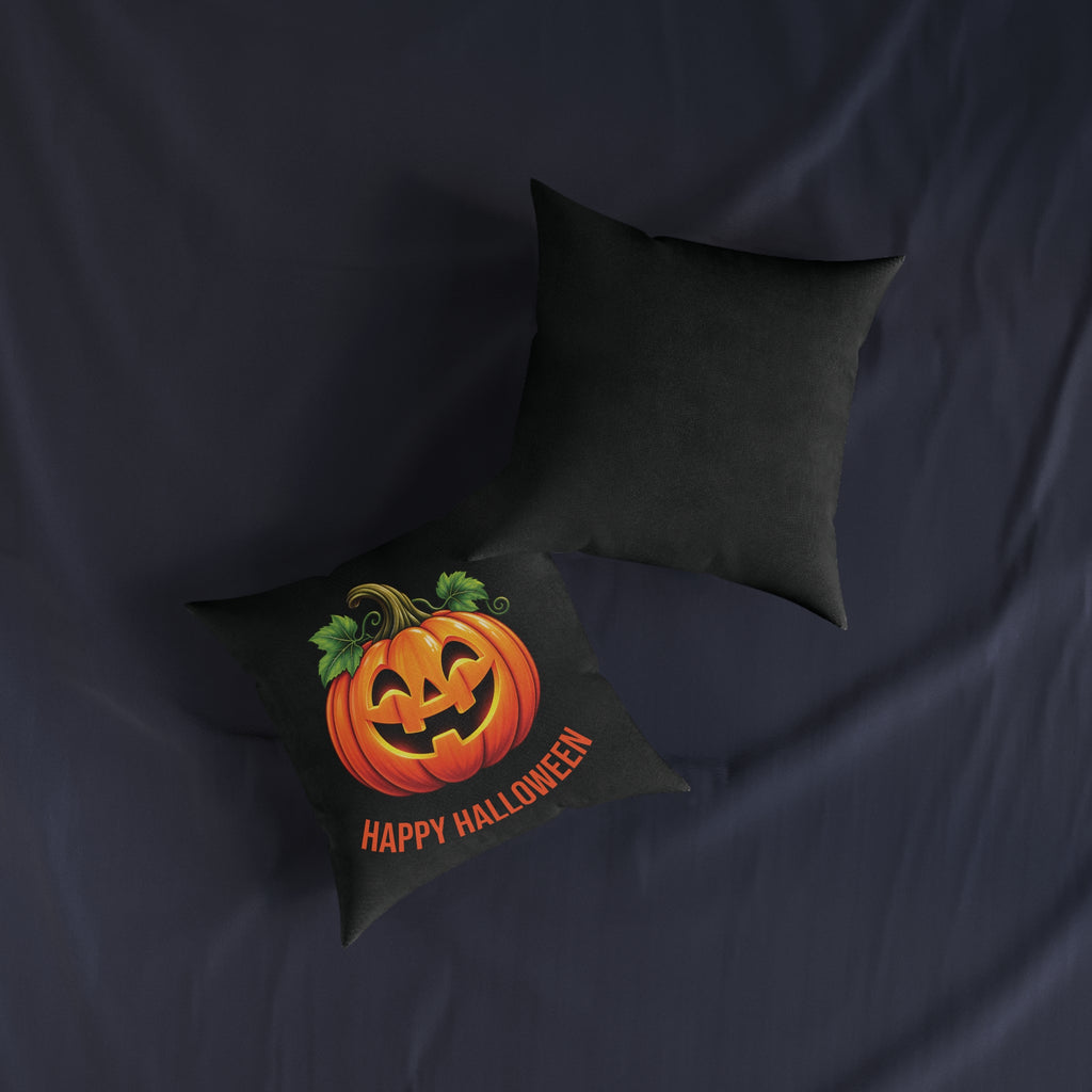 Square Cushion - Happy Halloween - Pumpkin