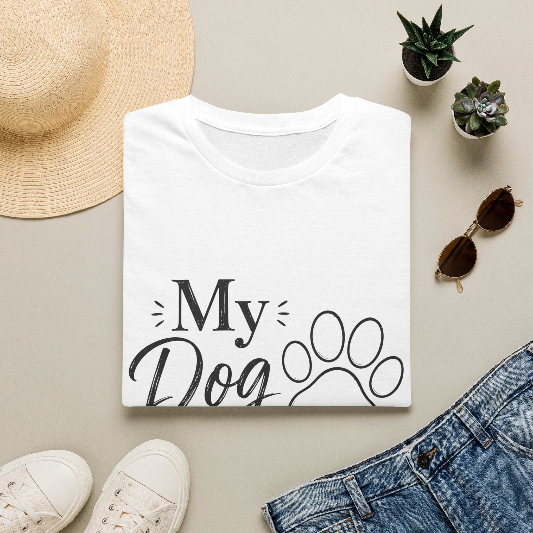 Unisex T-Shirt – My Dog Is My Therapist | Dog Lover Tee
