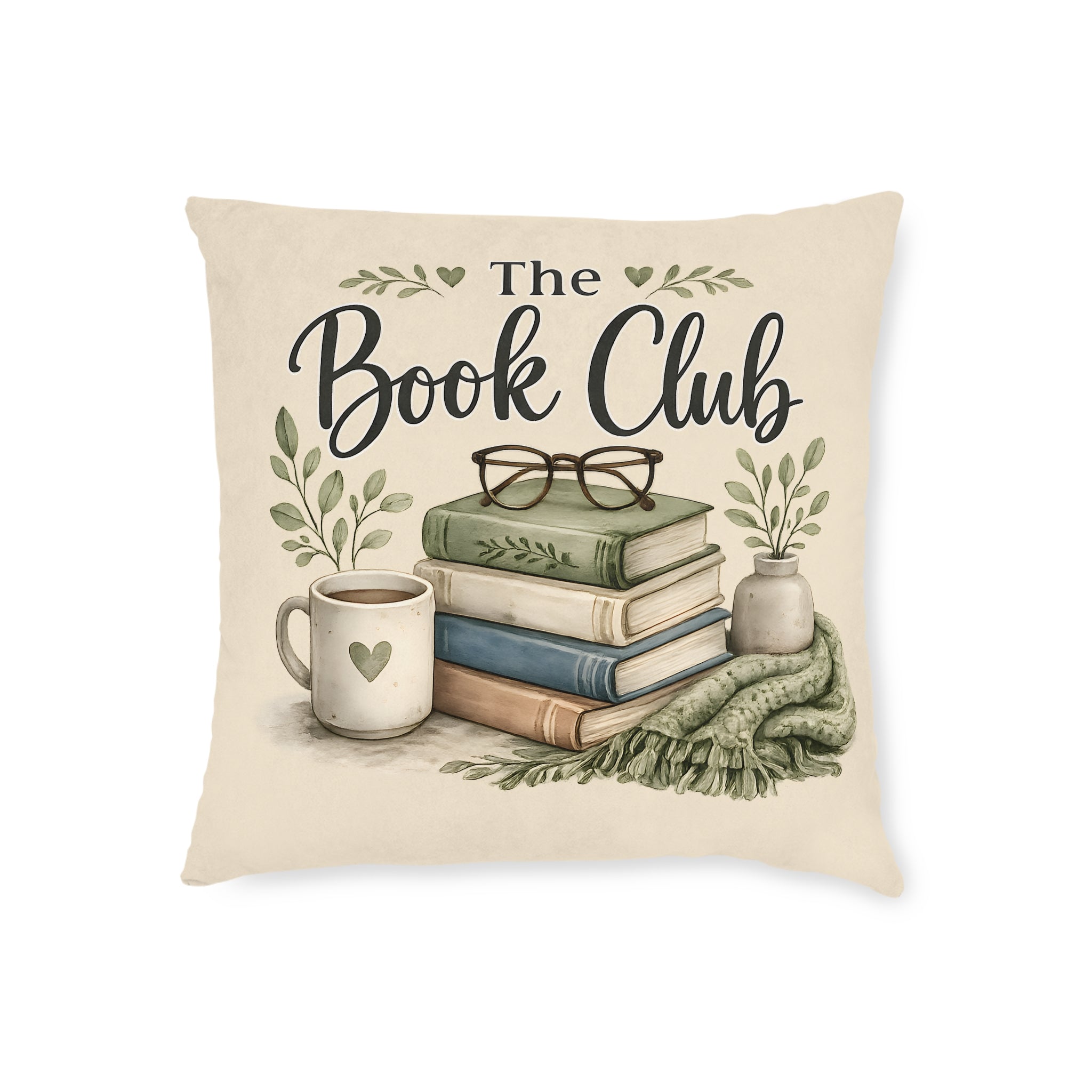 Square Cushion - The Book Club