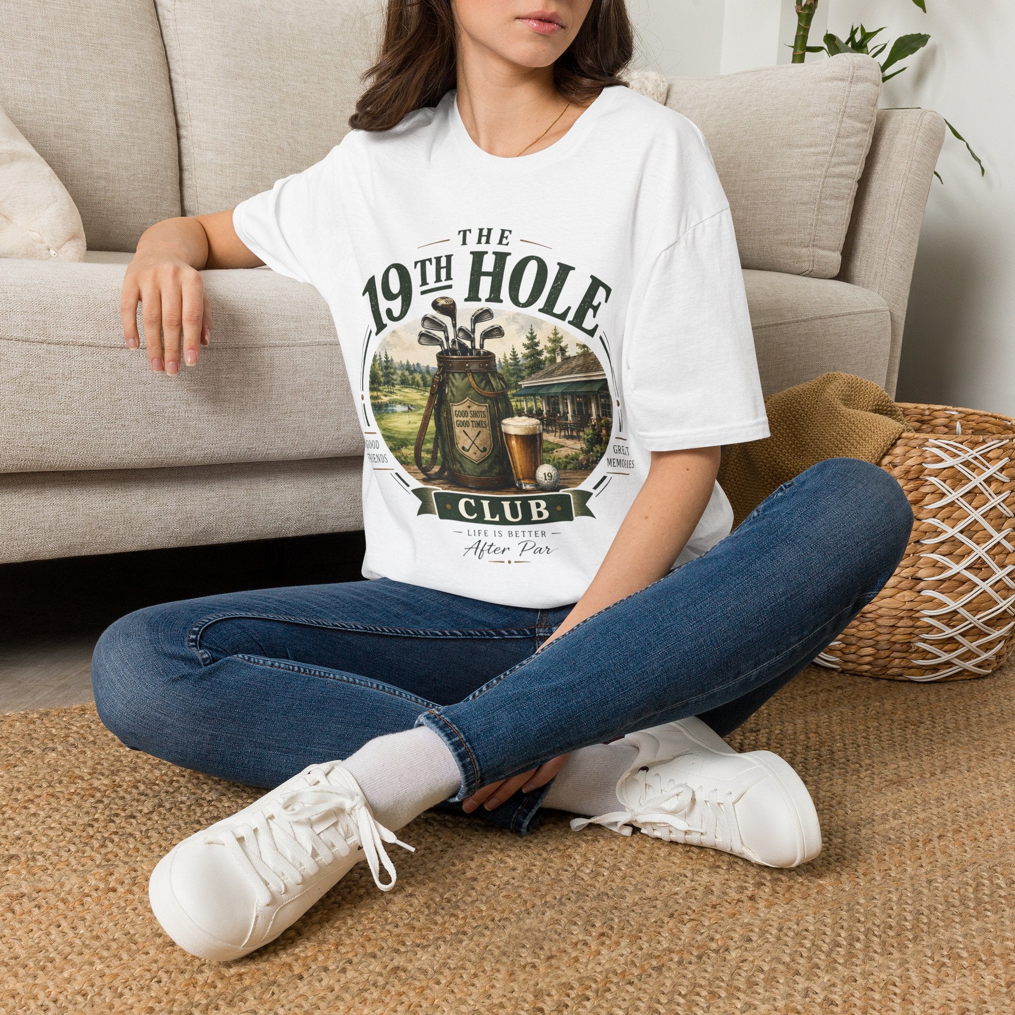 Unisex T-Shirt – The 19th Hole Club | Golf Graphic Tee