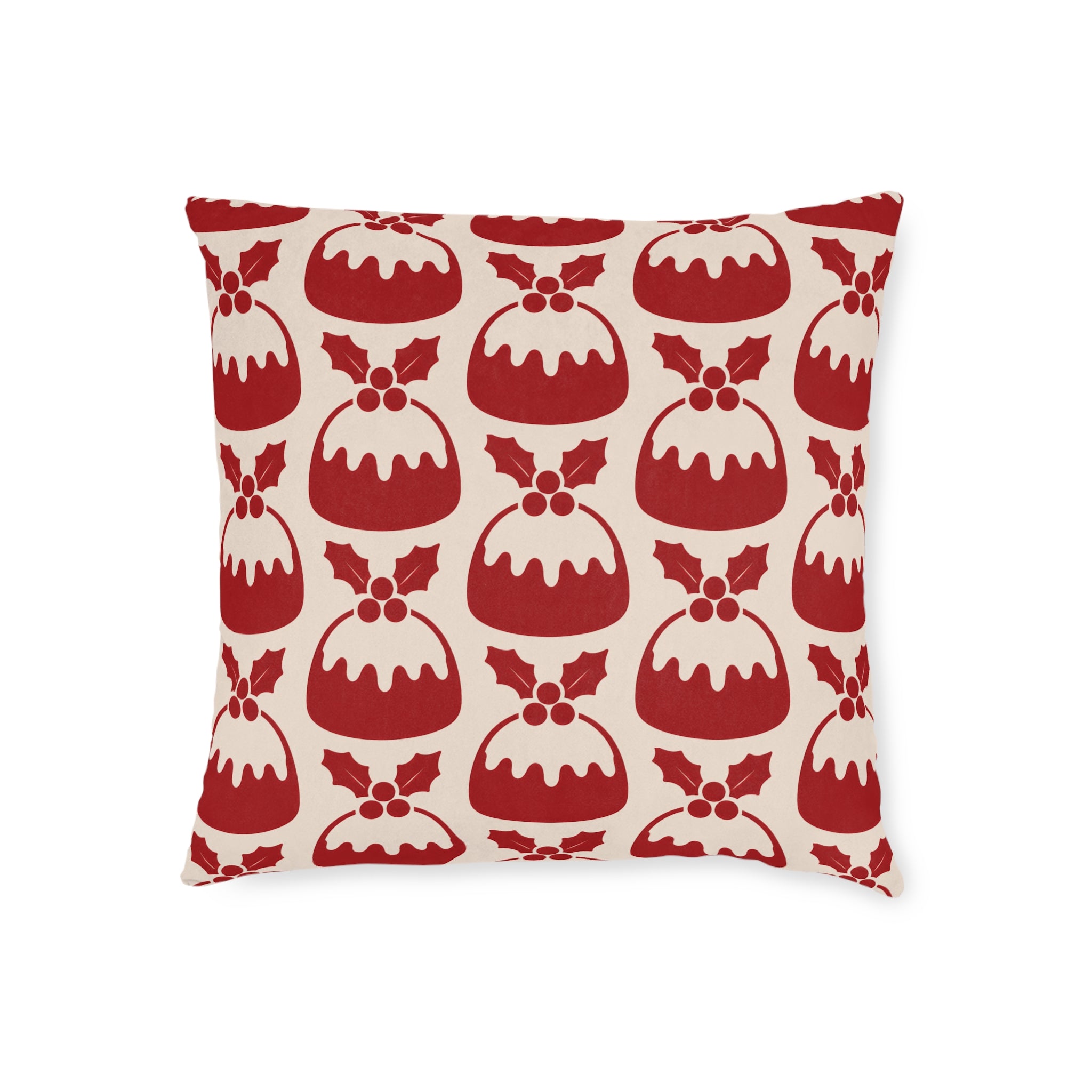 Square Cushion - Christmas Pudding - Christmas