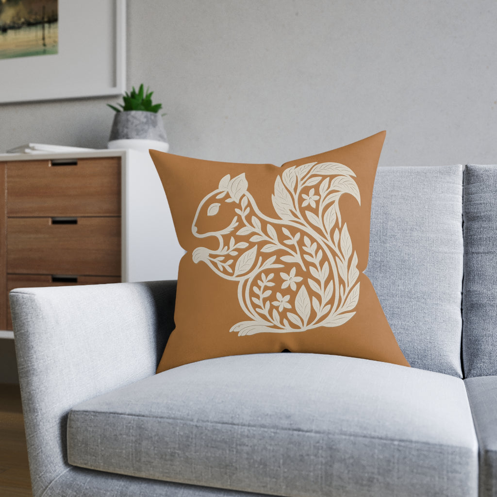Square Cushion - Squirrel Design