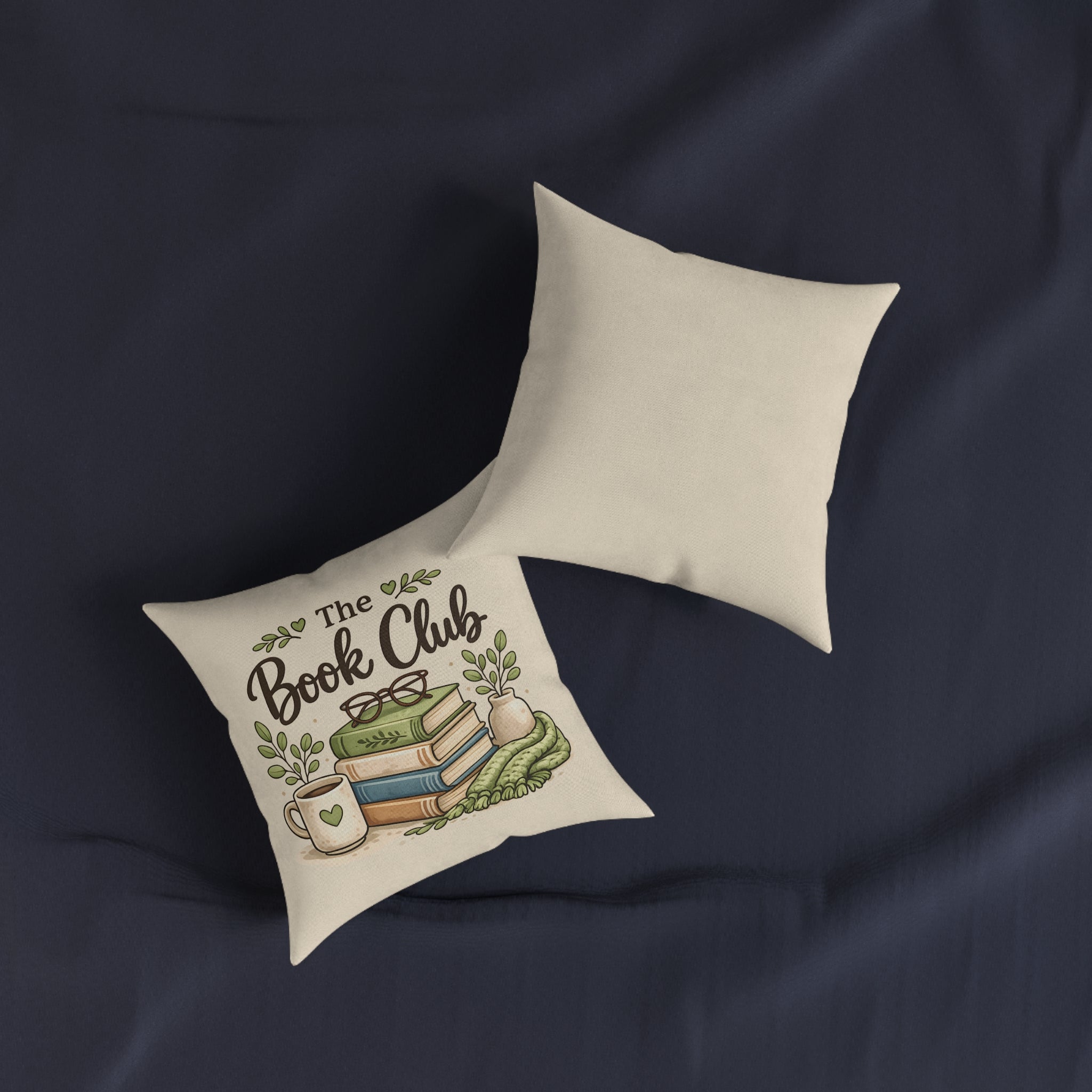 Square Cushion – The Book Club | Reading Cushion for Book Lovers