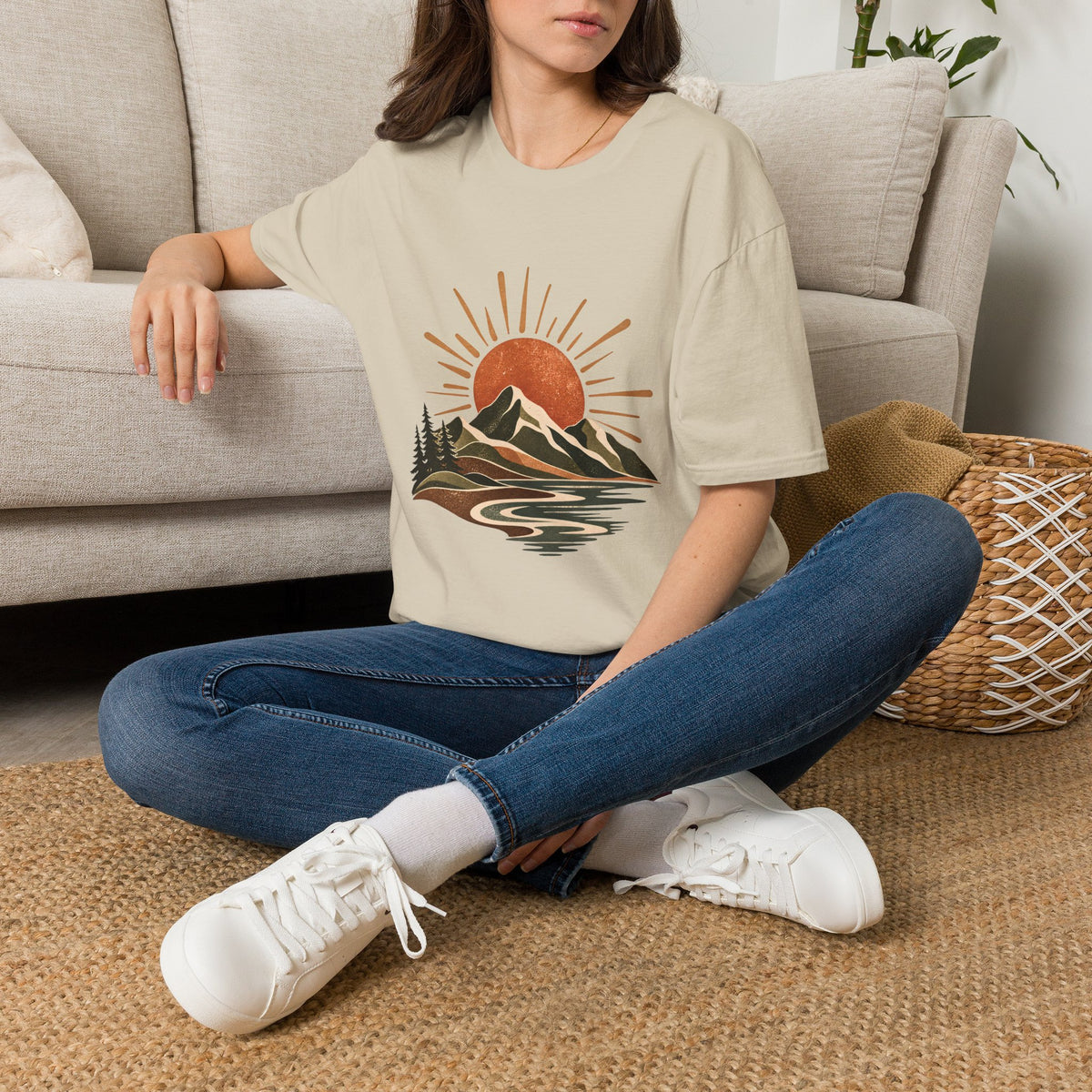 Unisex T-Shirt - Mountain Sun