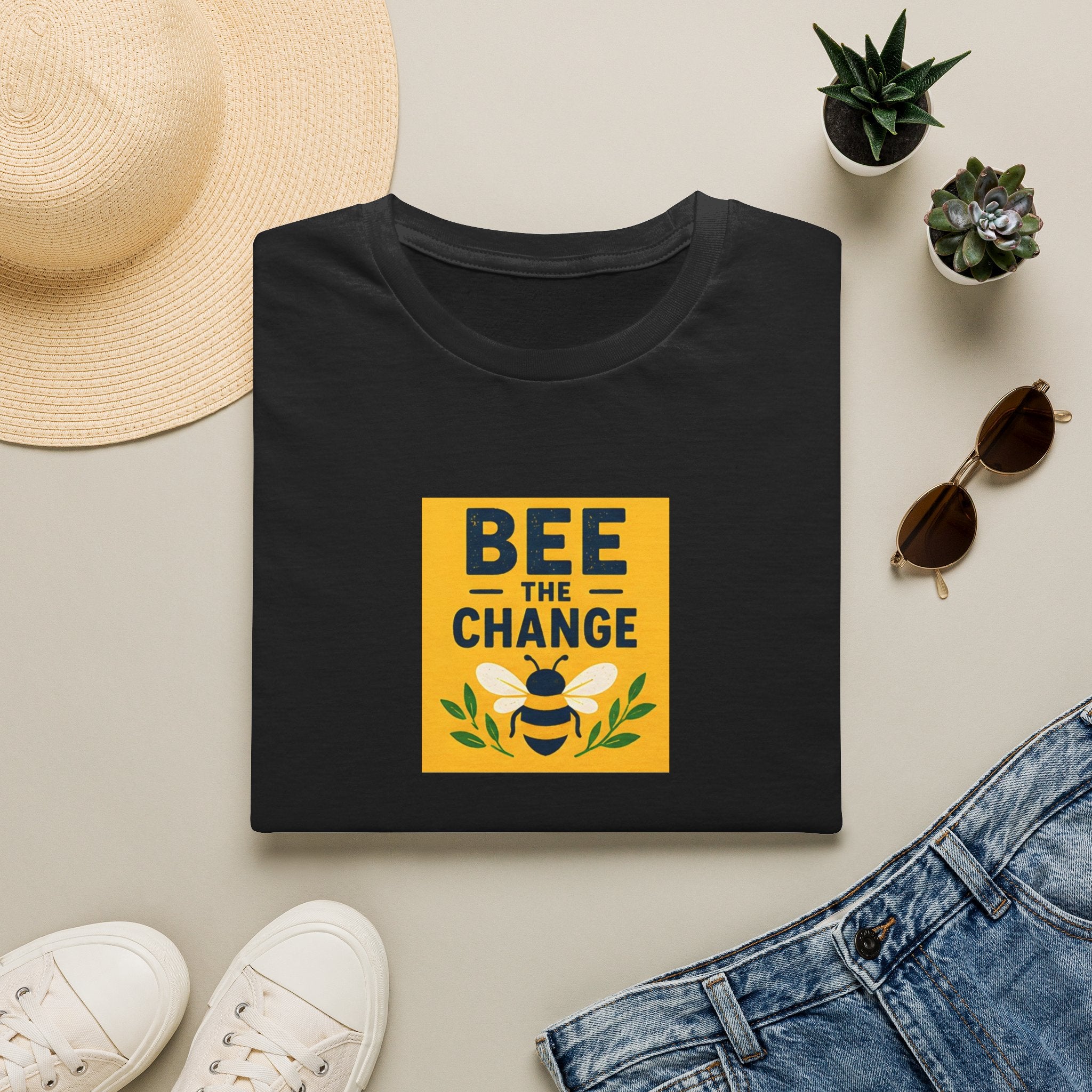 Unisex T-Shirt – Bee the Change | Bee & Nature Inspirational Tee
