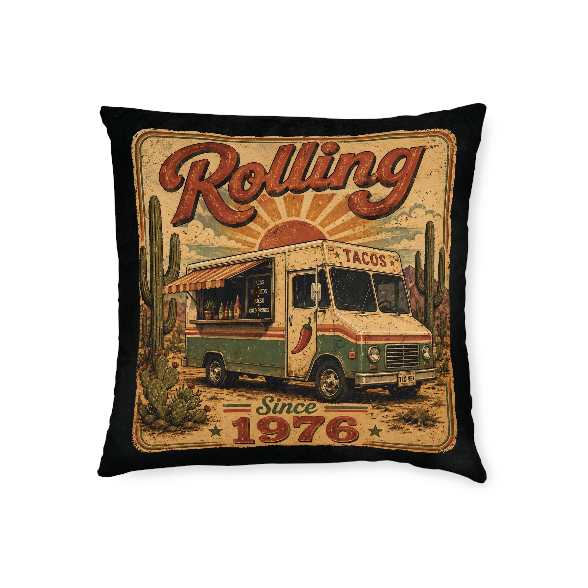 Square Cushion - Rolling Since 1976