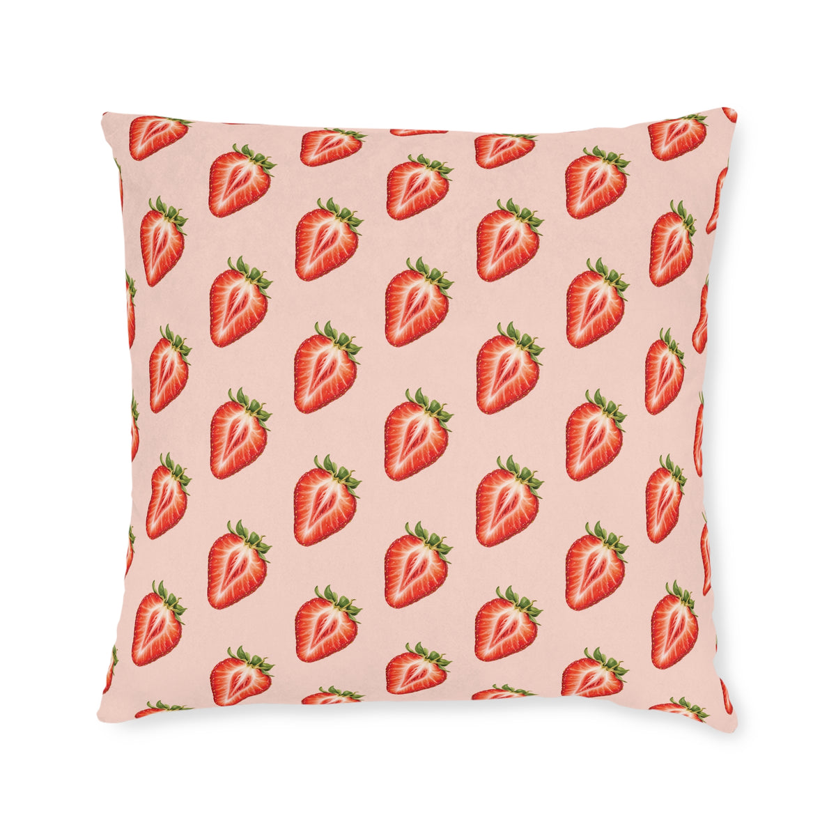 Square Cushion – Strawberry | Fruit & Nature Home Decor