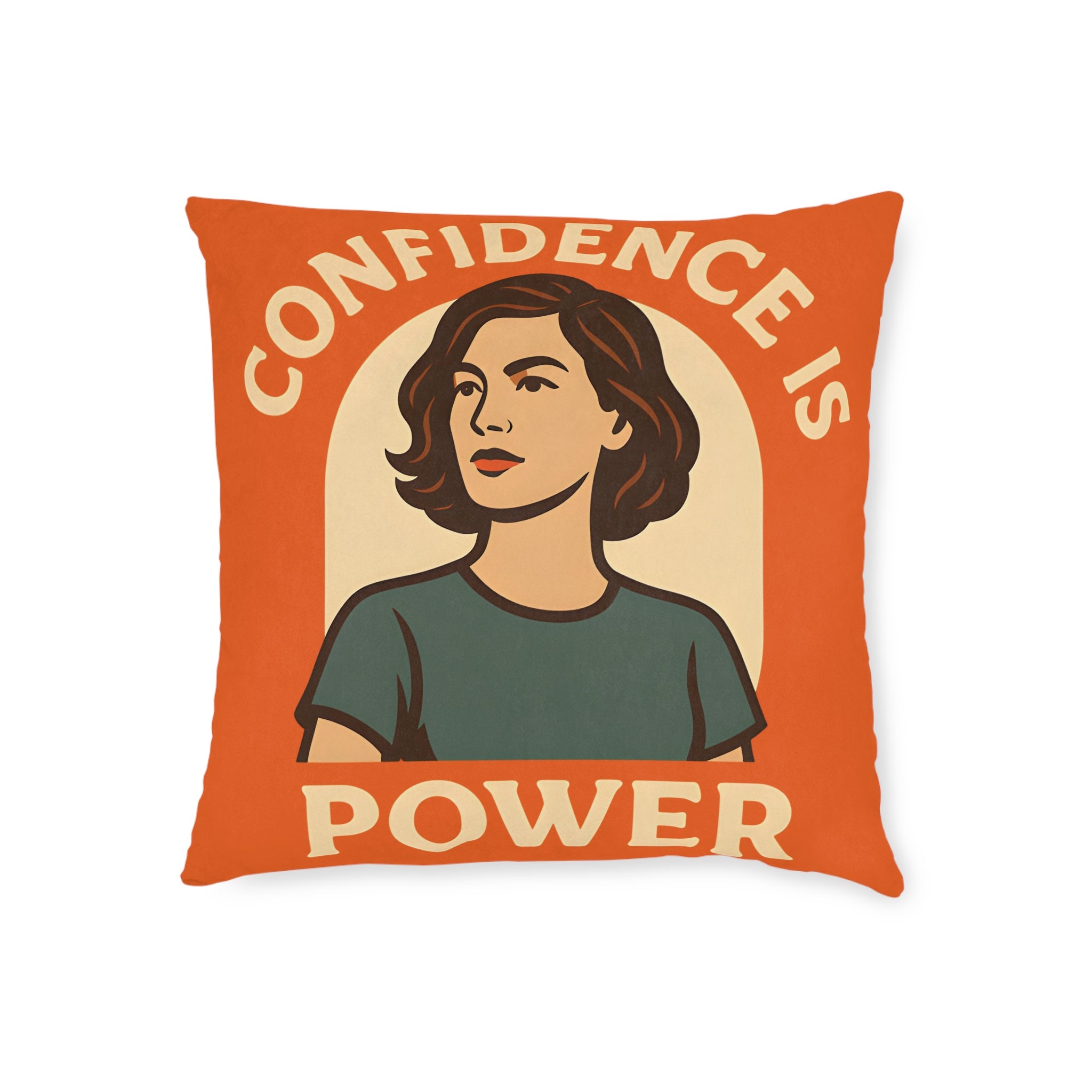 Square Cushion - Confidence is Power Design