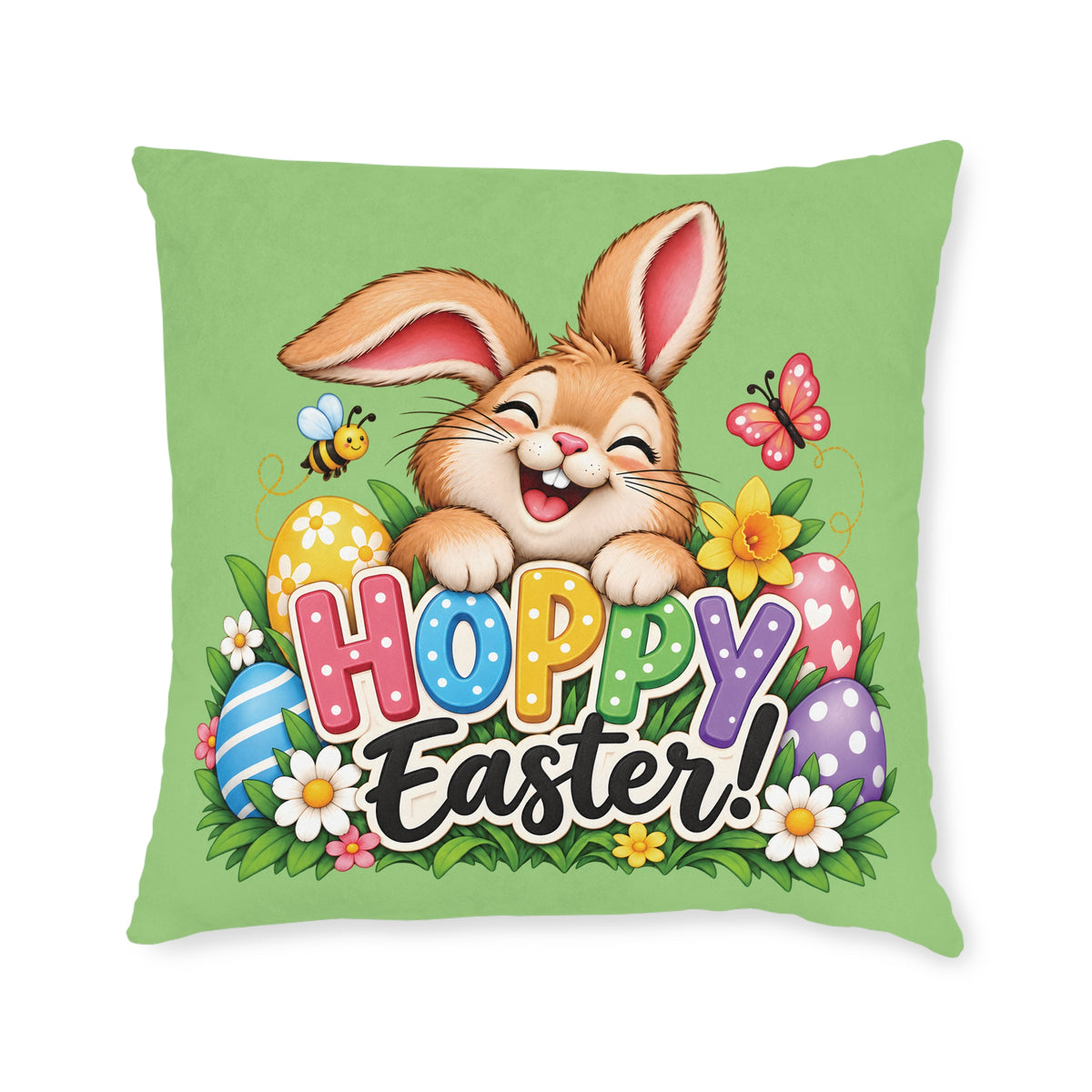 Square Cushion - Hoppy Easter! - Rabbit
