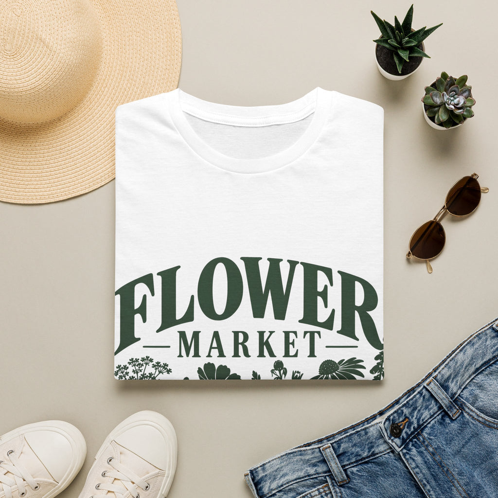 Unisex T-Shirt – Flower Market | Botanical Lifestyle T-Shirt