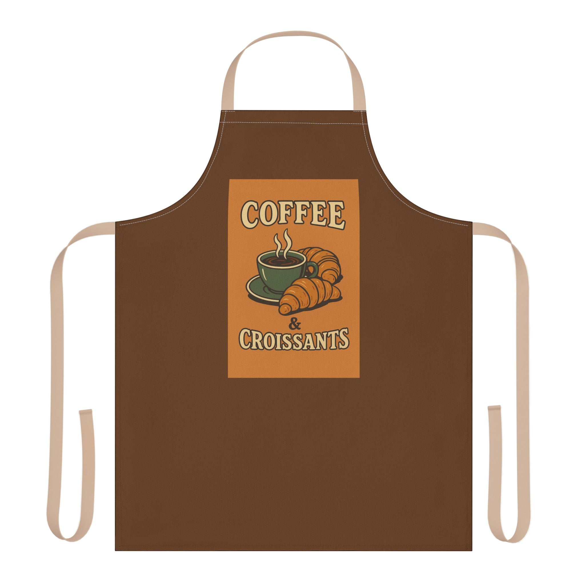 Kitchen Apron - Coffee & Croissant Design