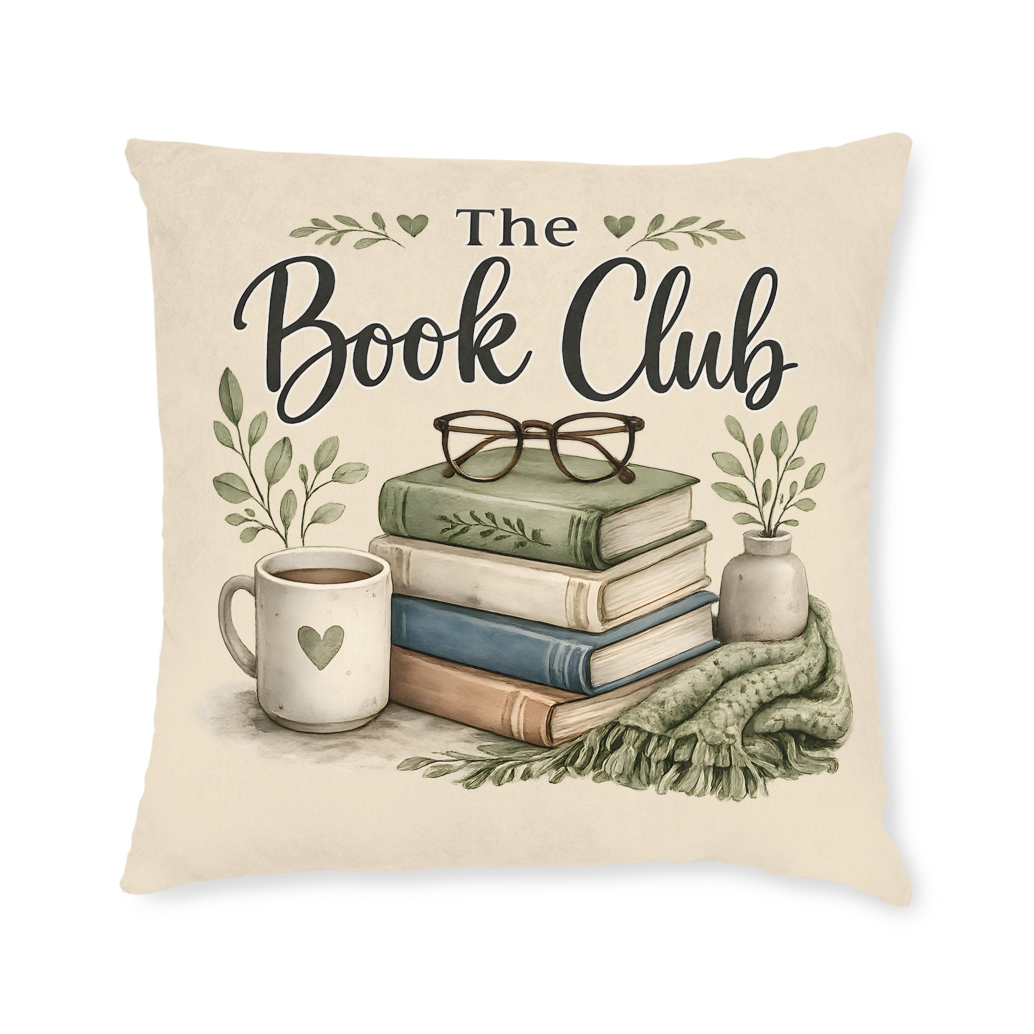 Square Cushion - The Book Club