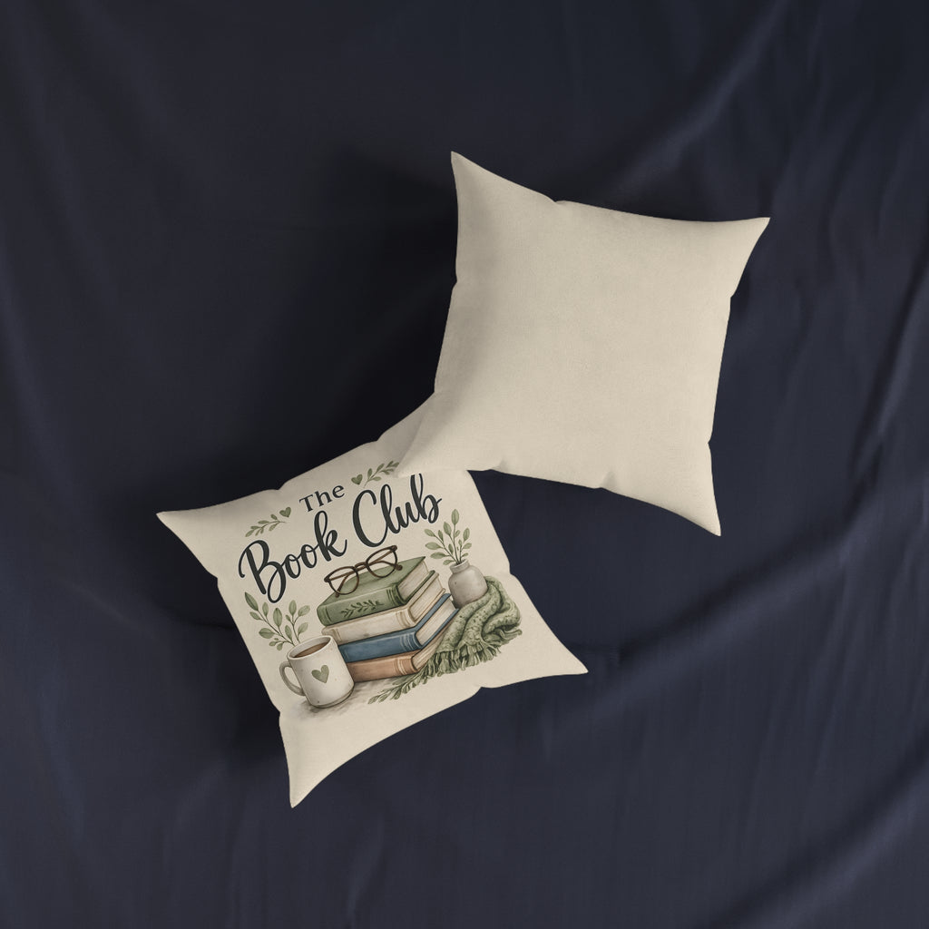 Square Cushion – The Book Club | Cosy Reading Cushion for Book Lovers