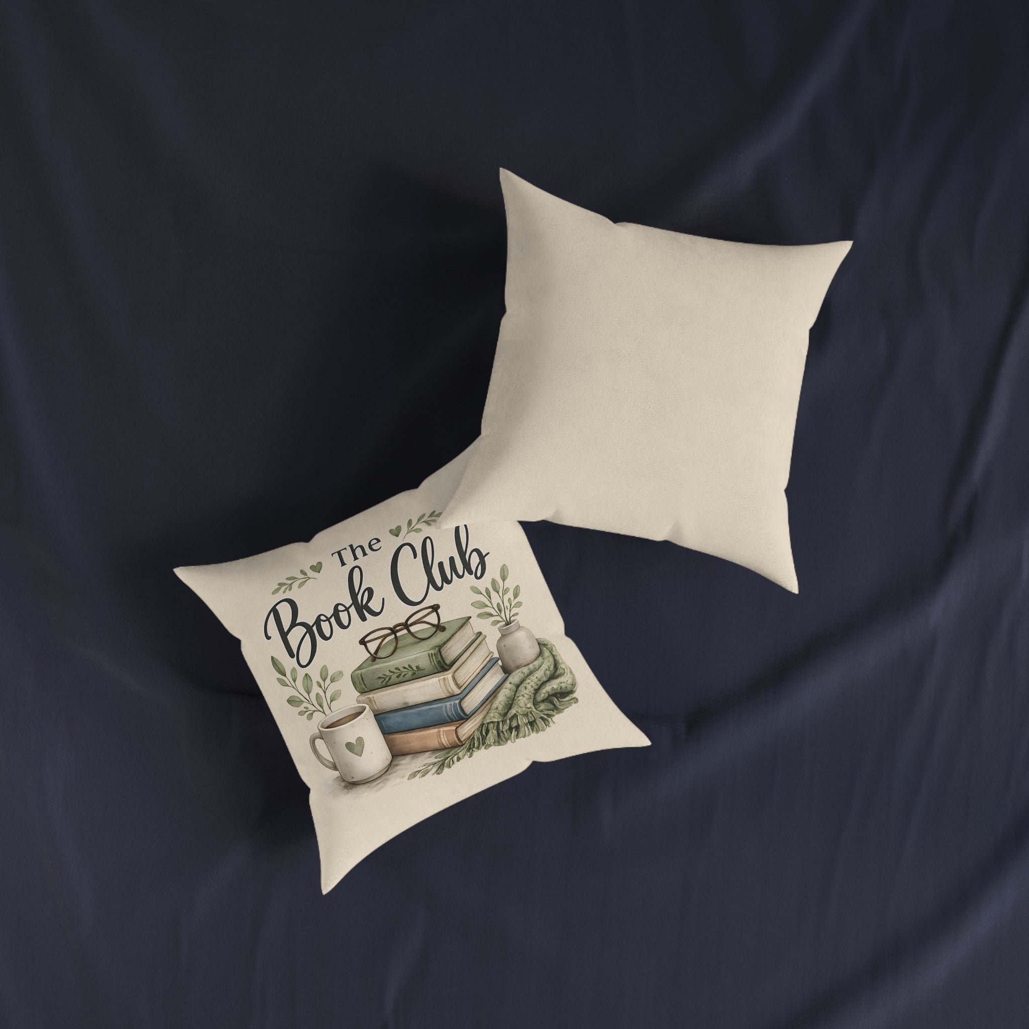 Square Cushion – The Book Club | Cosy Reading Cushion for Book Lovers