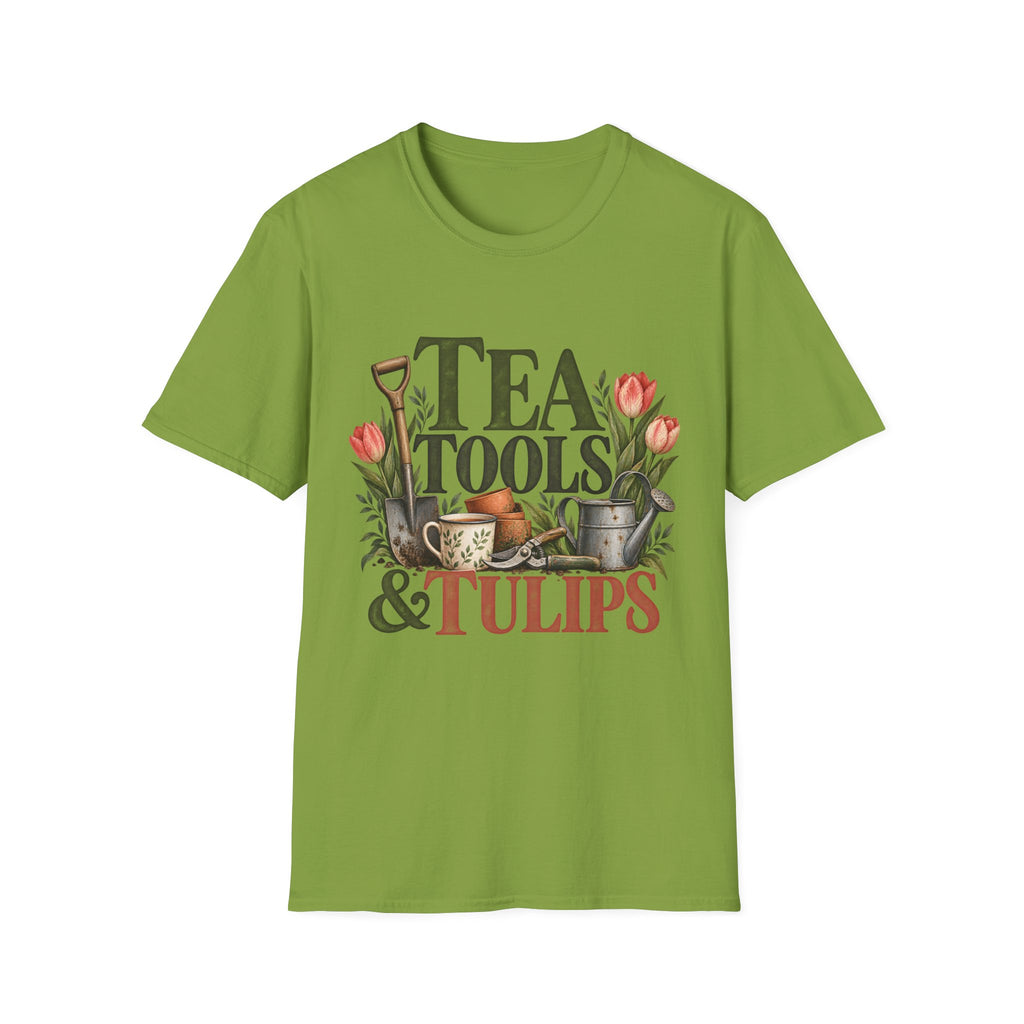 Unisex T-Shirt - Tea, Tools & Tulips