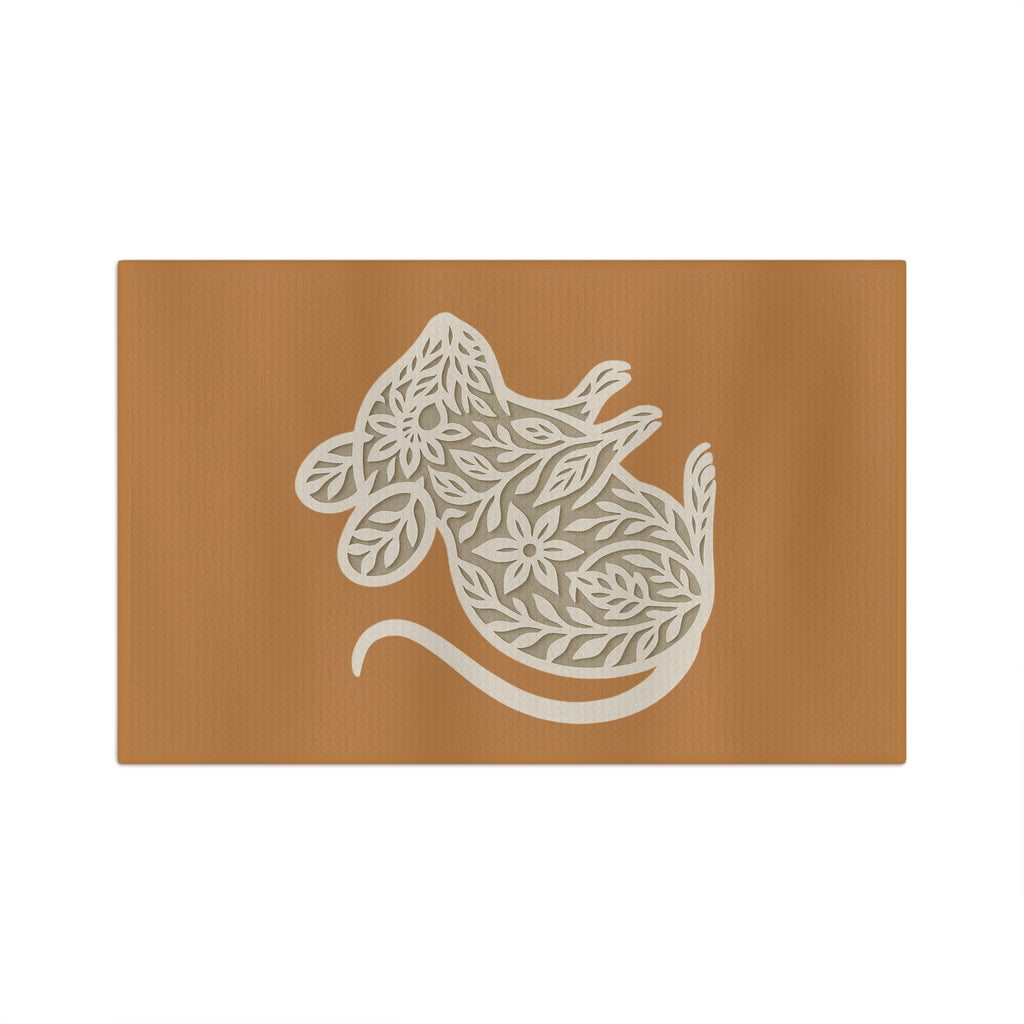 Tea Towel Microfiber - Floral Mouse Design