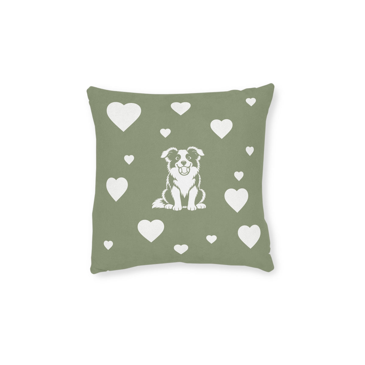 Square Cushion - Border Collie Ball Fun