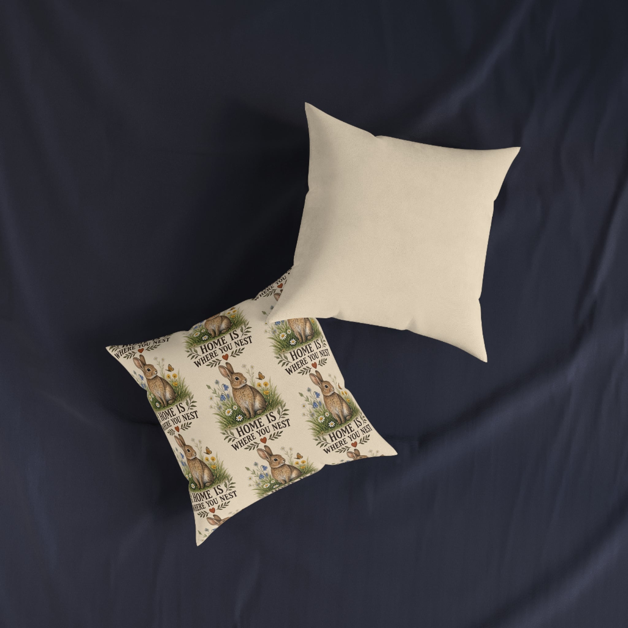 Square Cushion – Home Is Where You Nest | Bird Lover Cushion