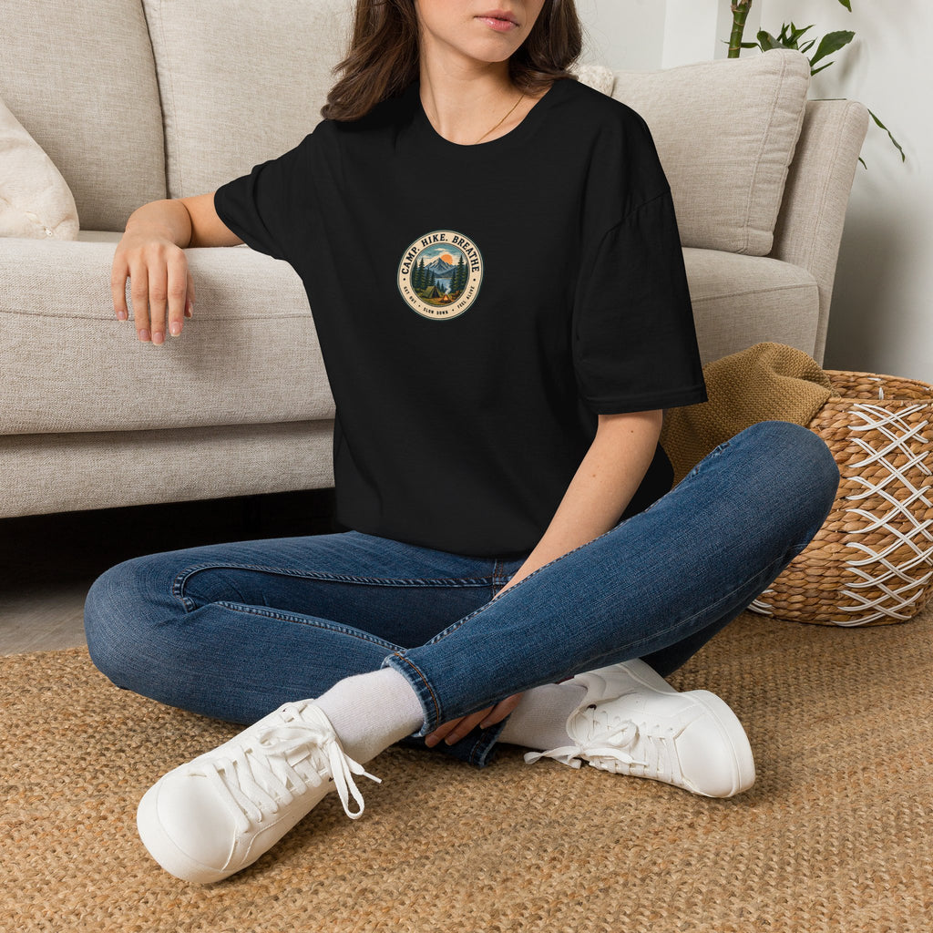 Unisex T-Shirt – Camp. Hike. Breathe. | Outdoor Adventure Tee