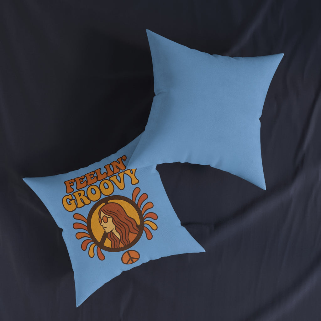 Square Cushion - Feelin' Groovy Design