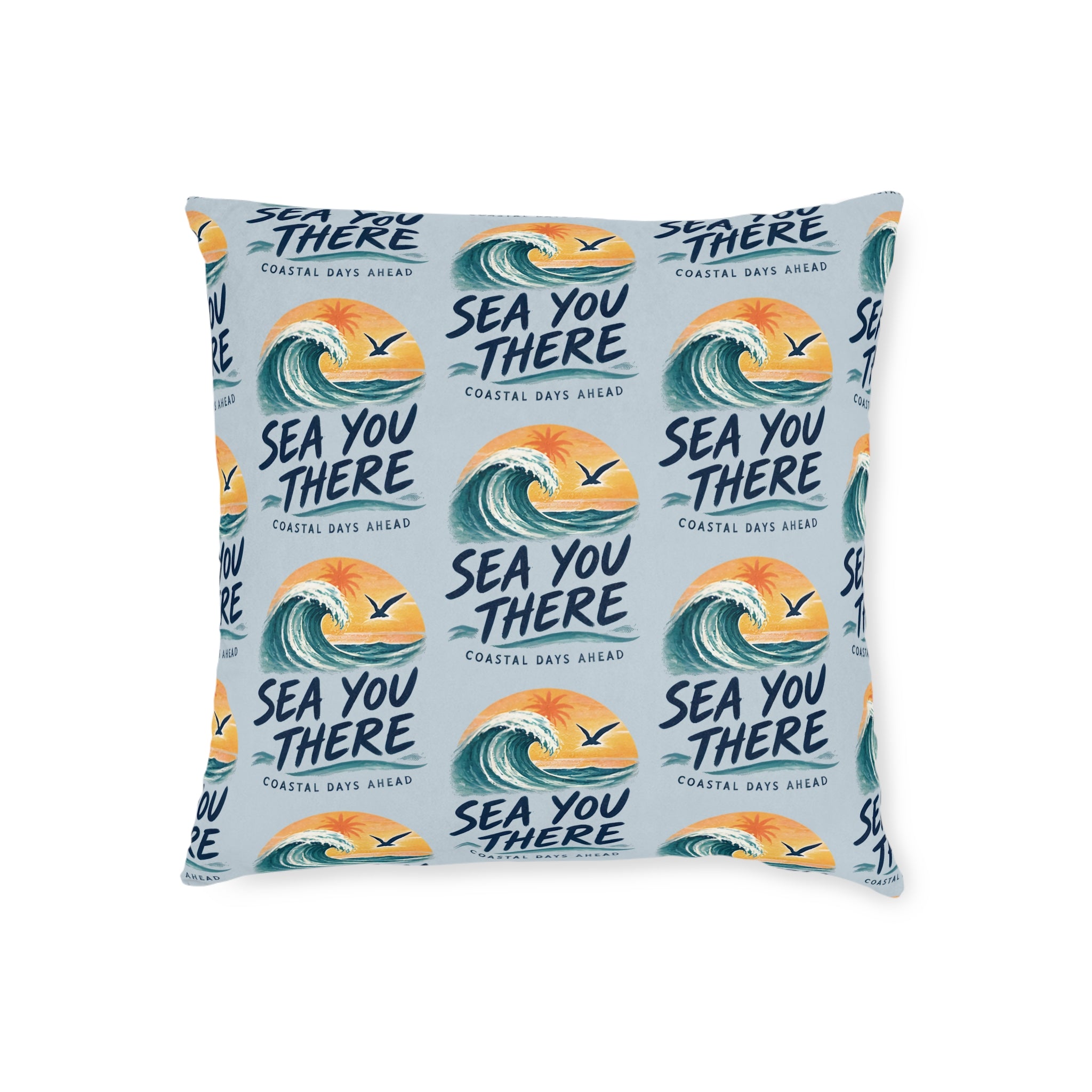 Square Cushion – Sea You There | Coastal & Seaside Cushion