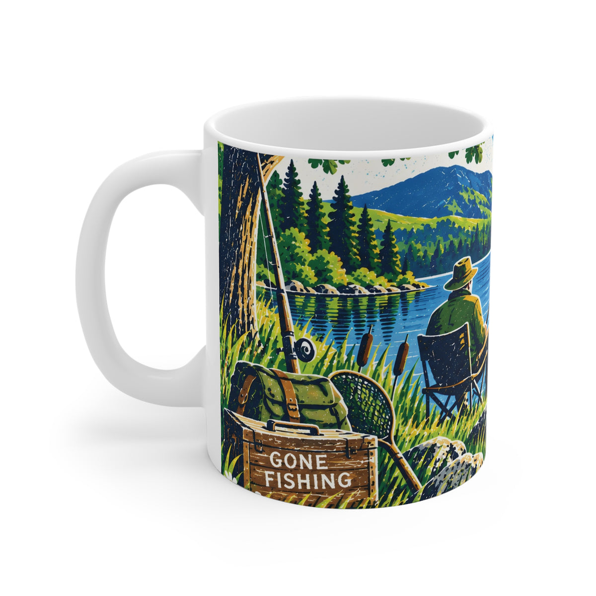 Ceramic Mug - Gone Fishing