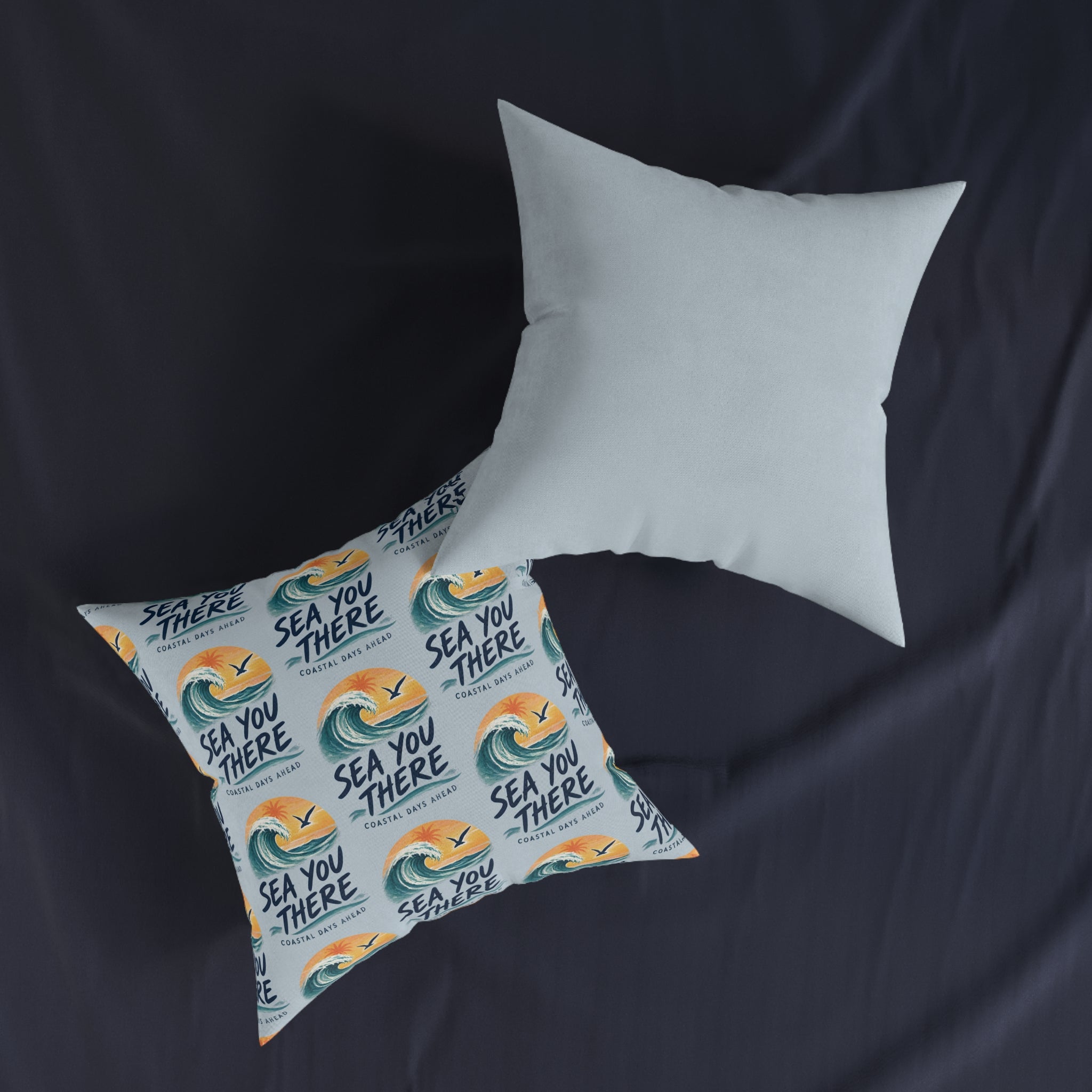 Square Cushion – Sea You There | Coastal & Seaside Cushion