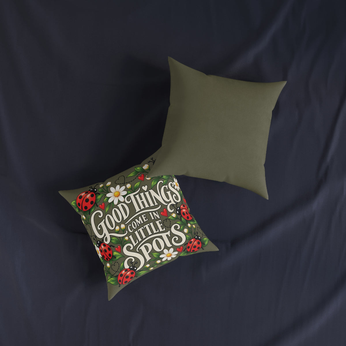 Square Cushion - Good Things Come in Little Spots