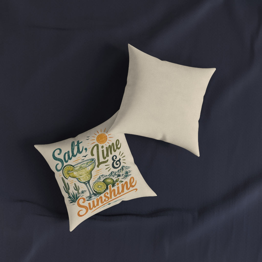 Square Cushion - Salt, Lime and Sunshine